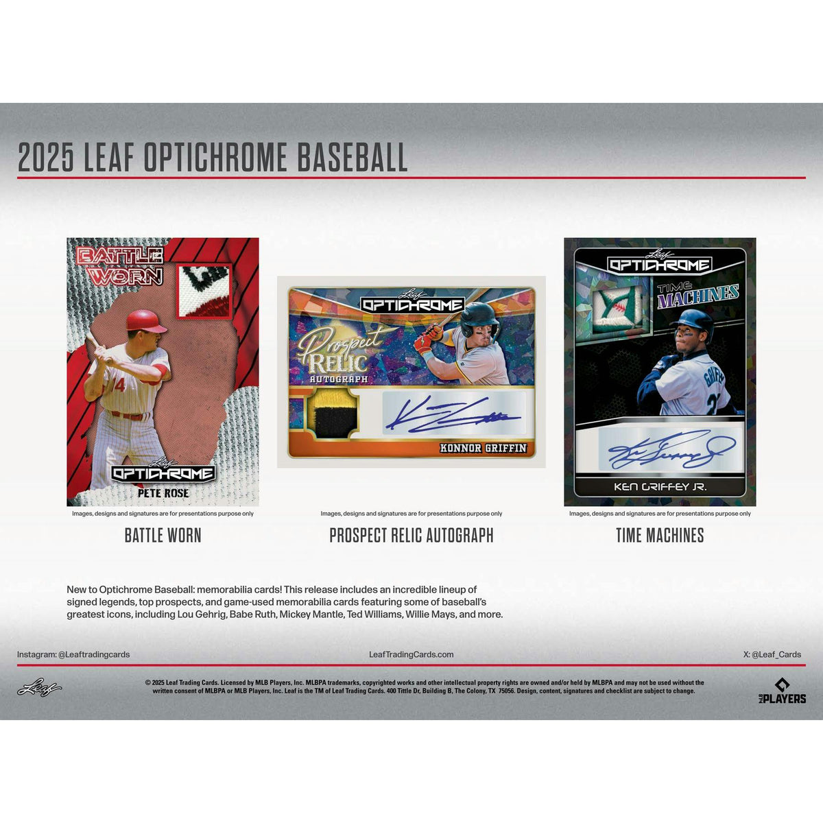 2025 Leaf Optichrome Baseball Hobby Box