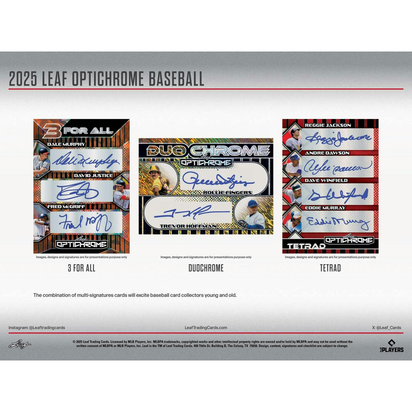 2025 Leaf Optichrome Baseball Hobby Jumbo 8-Box Case