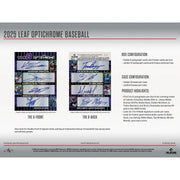 2025 Leaf Optichrome Baseball Hobby Jumbo Box