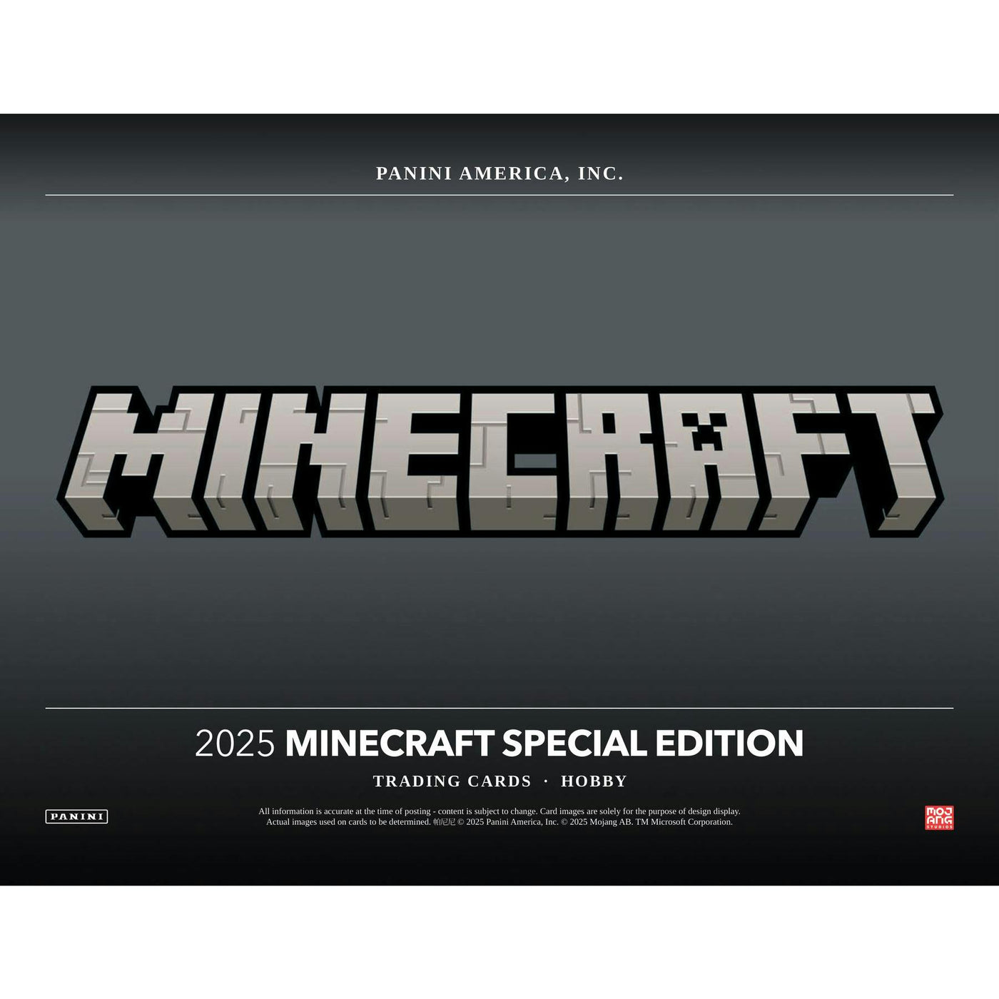 2025 Panini Minecraft Special Edition Hobby 12-Box Case