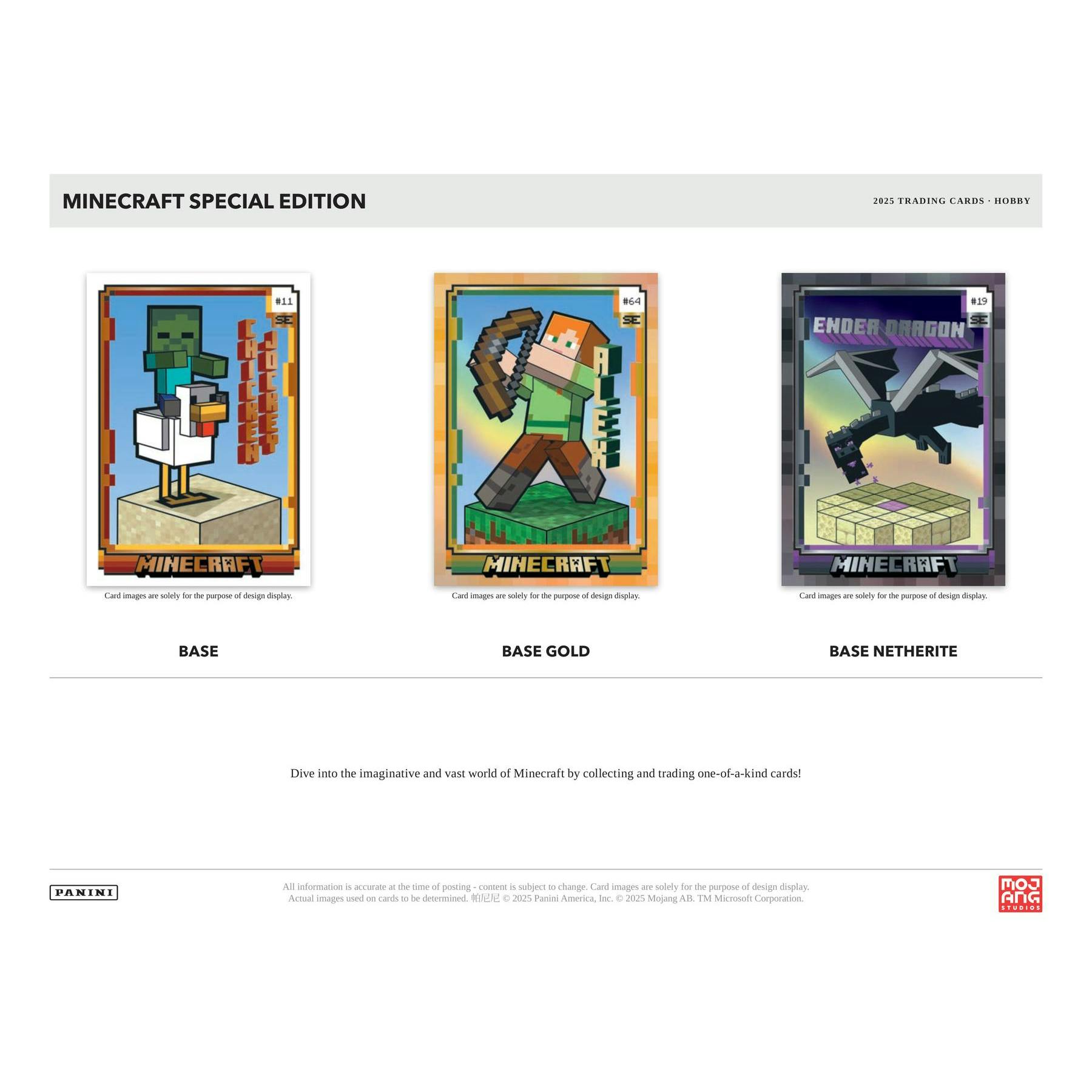2025 Panini Minecraft Special Edition Hobby 12-Box Case