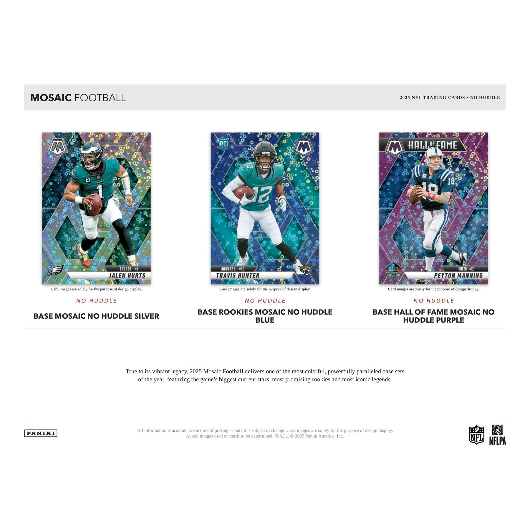 2025 Panini Mosaic Football No Huddle Box