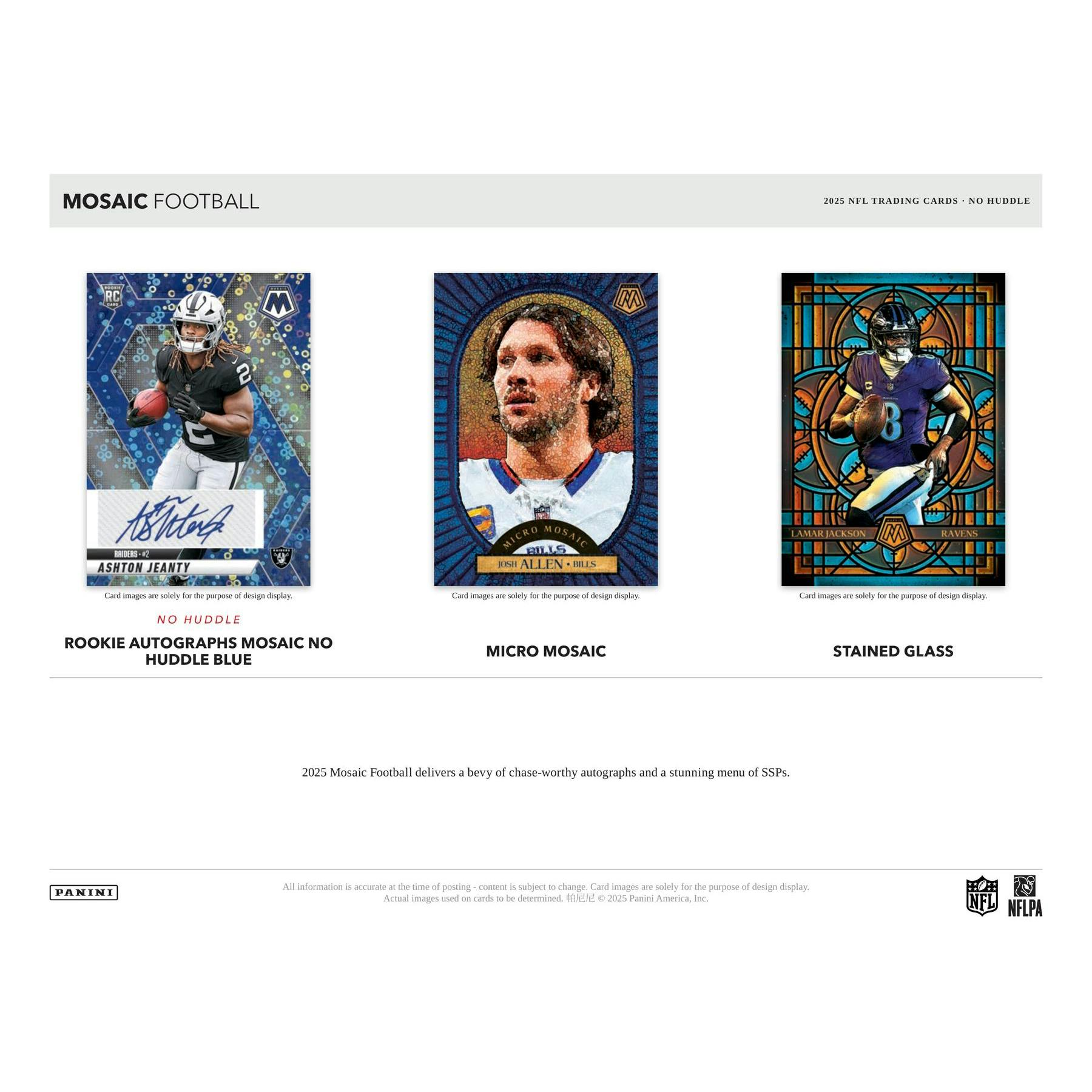 2025 Panini Mosaic Football No Huddle 20-Box Case