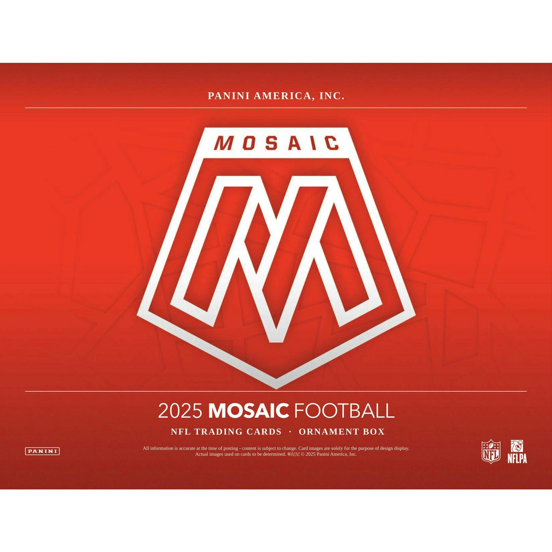 2025 Panini Mosaic Football Ornament Box