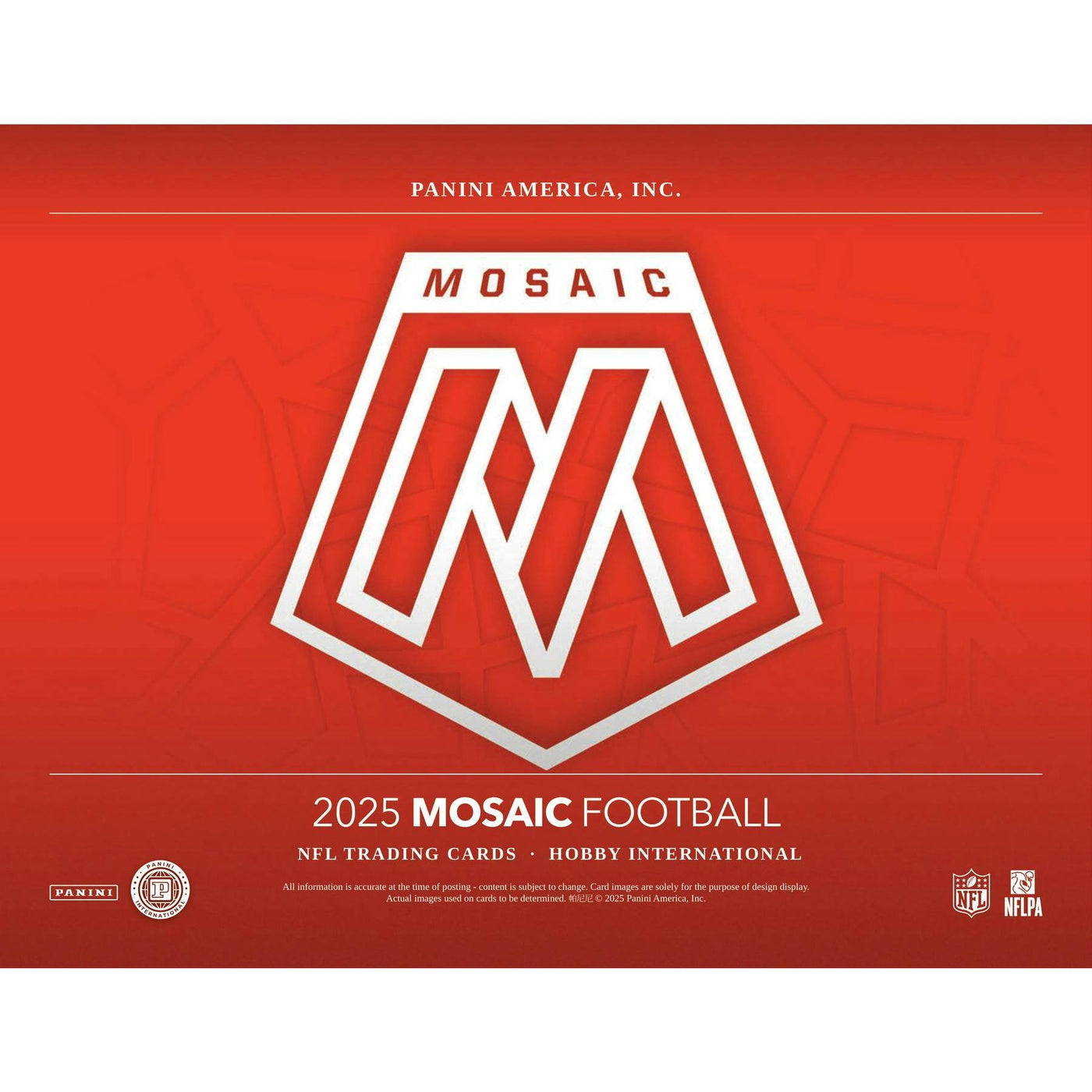 2025 Panini Mosaic Football International Hobby Box