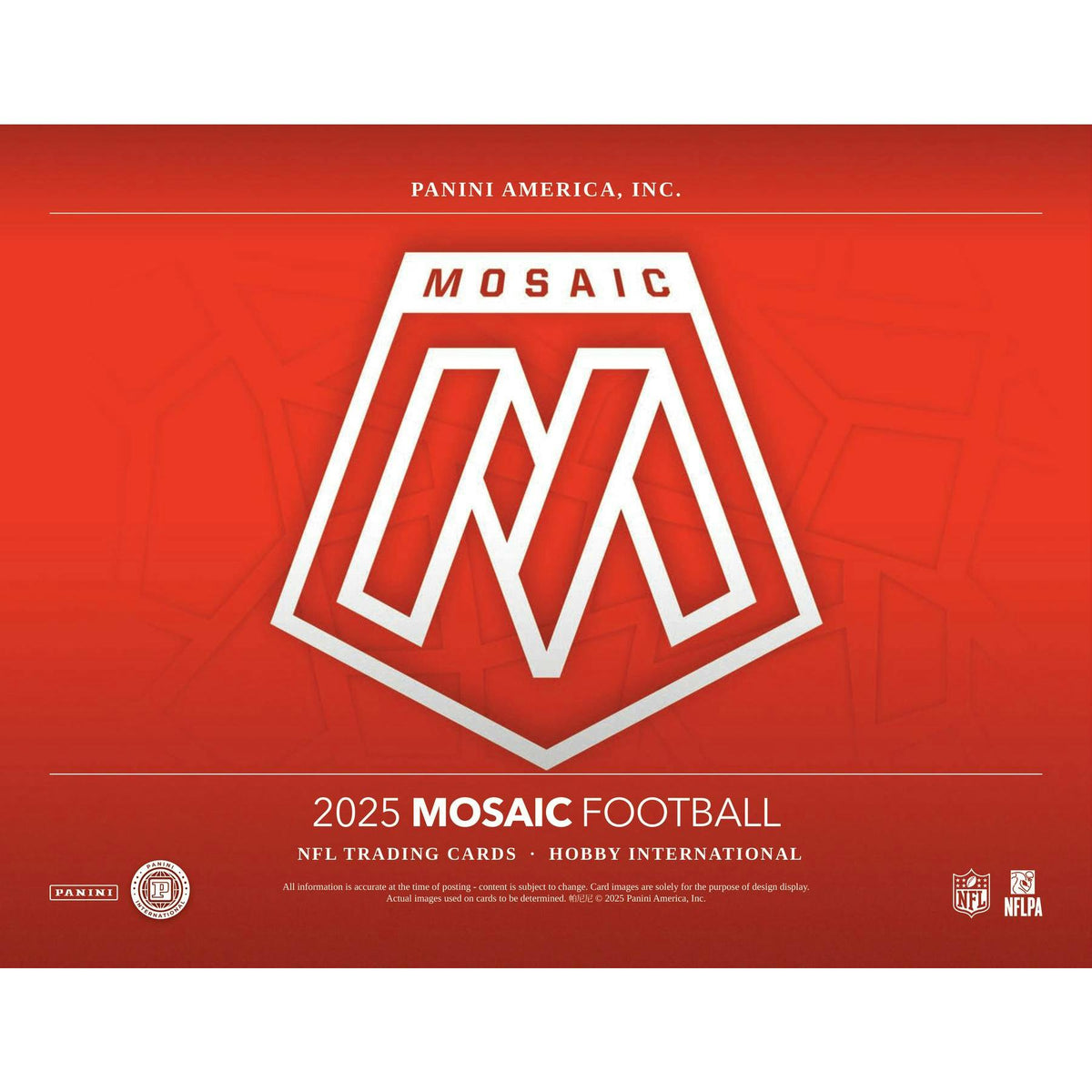 2025 Panini Mosaic Football International Hobby Box