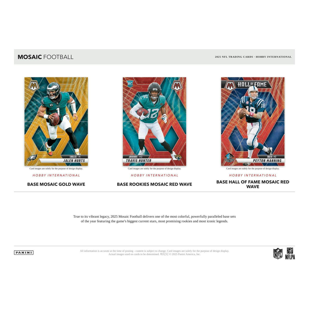 2025 Panini Mosaic Football International Hobby Box