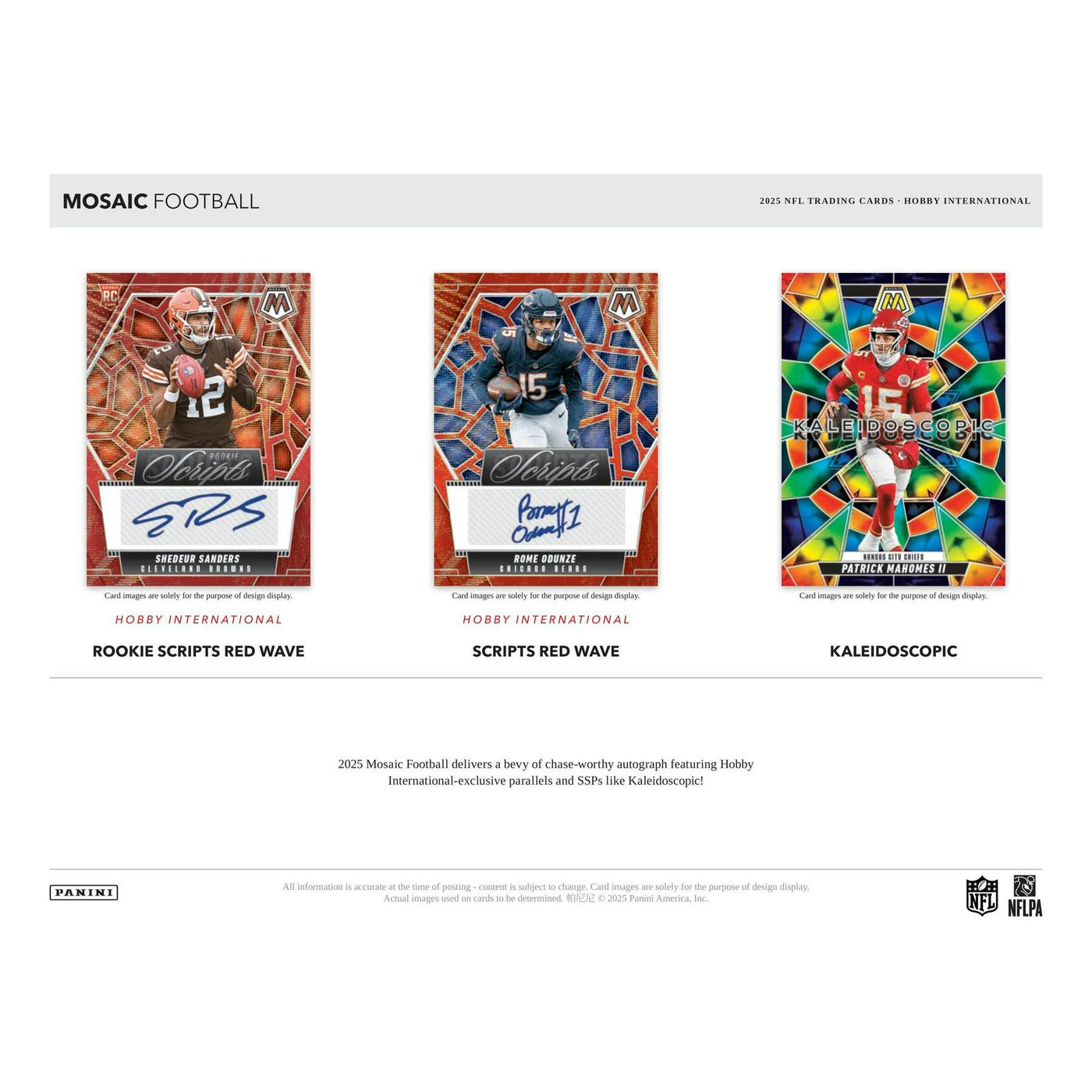 2025 Panini Mosaic Football International Hobby Box