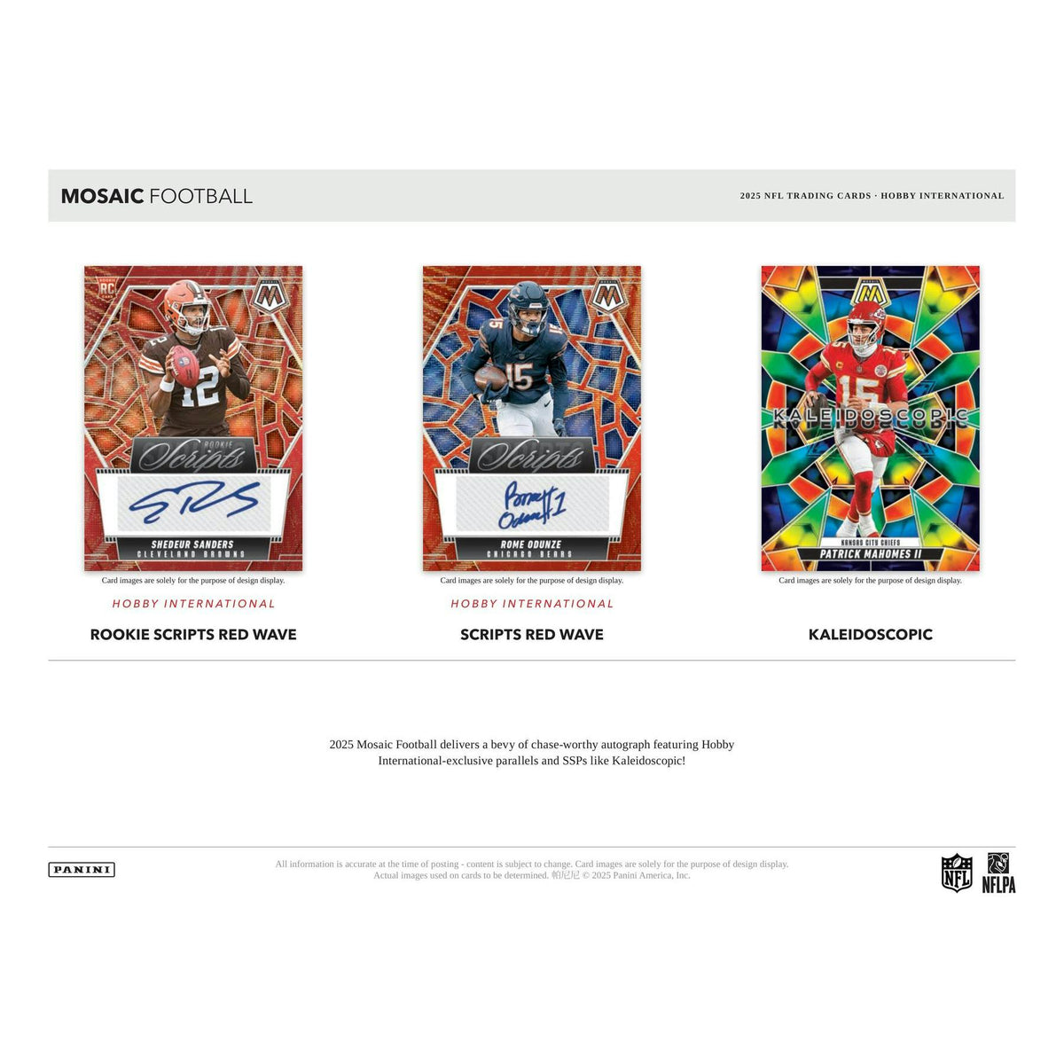 2025 Panini Mosaic Football International Hobby Box
