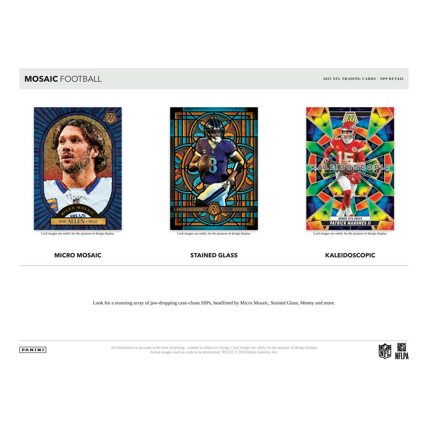 2025 Panini Mosaic Football Jumbo Value 12-Box Case