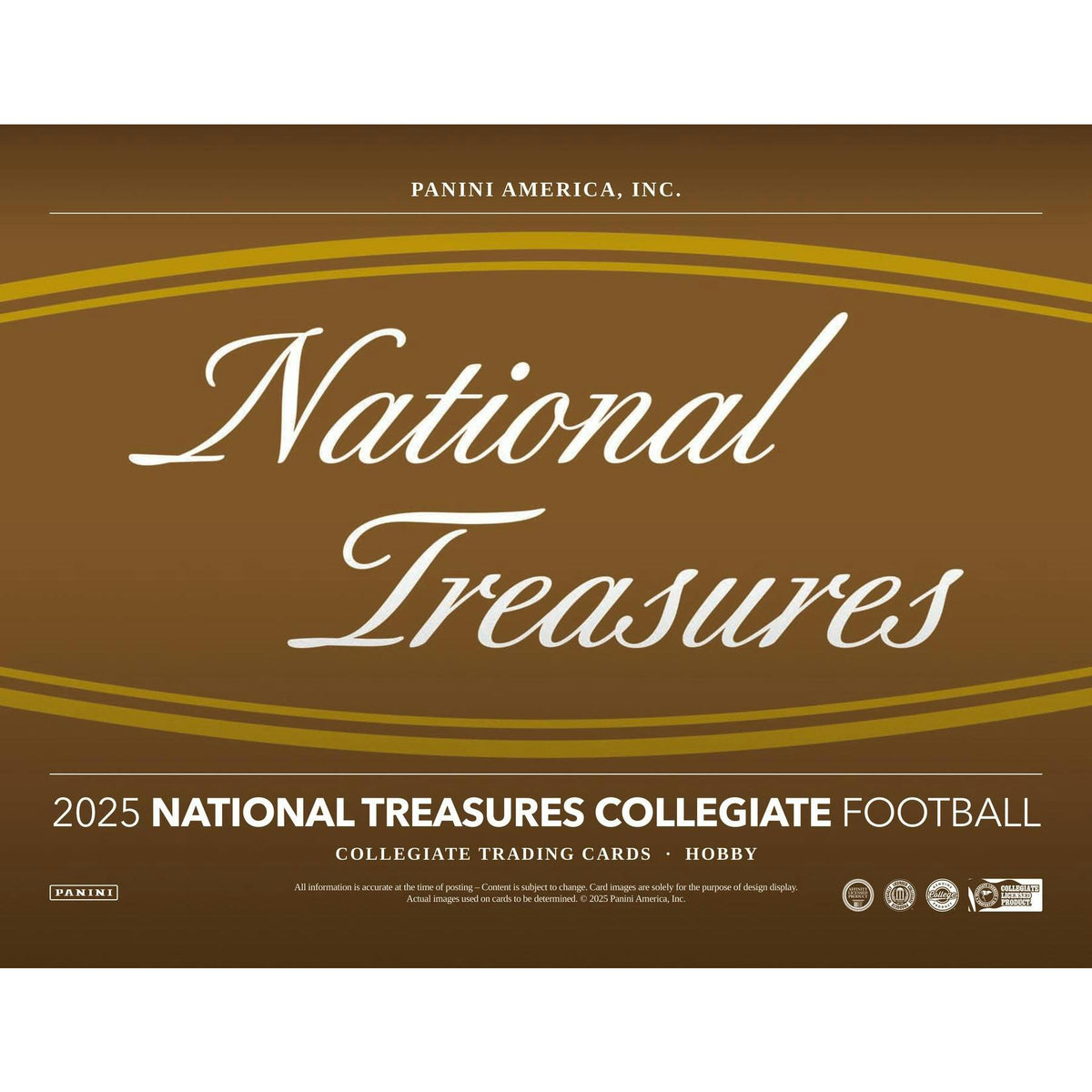 2025 Panini National Treasures Collegiate Football Hobby 4-Box Case