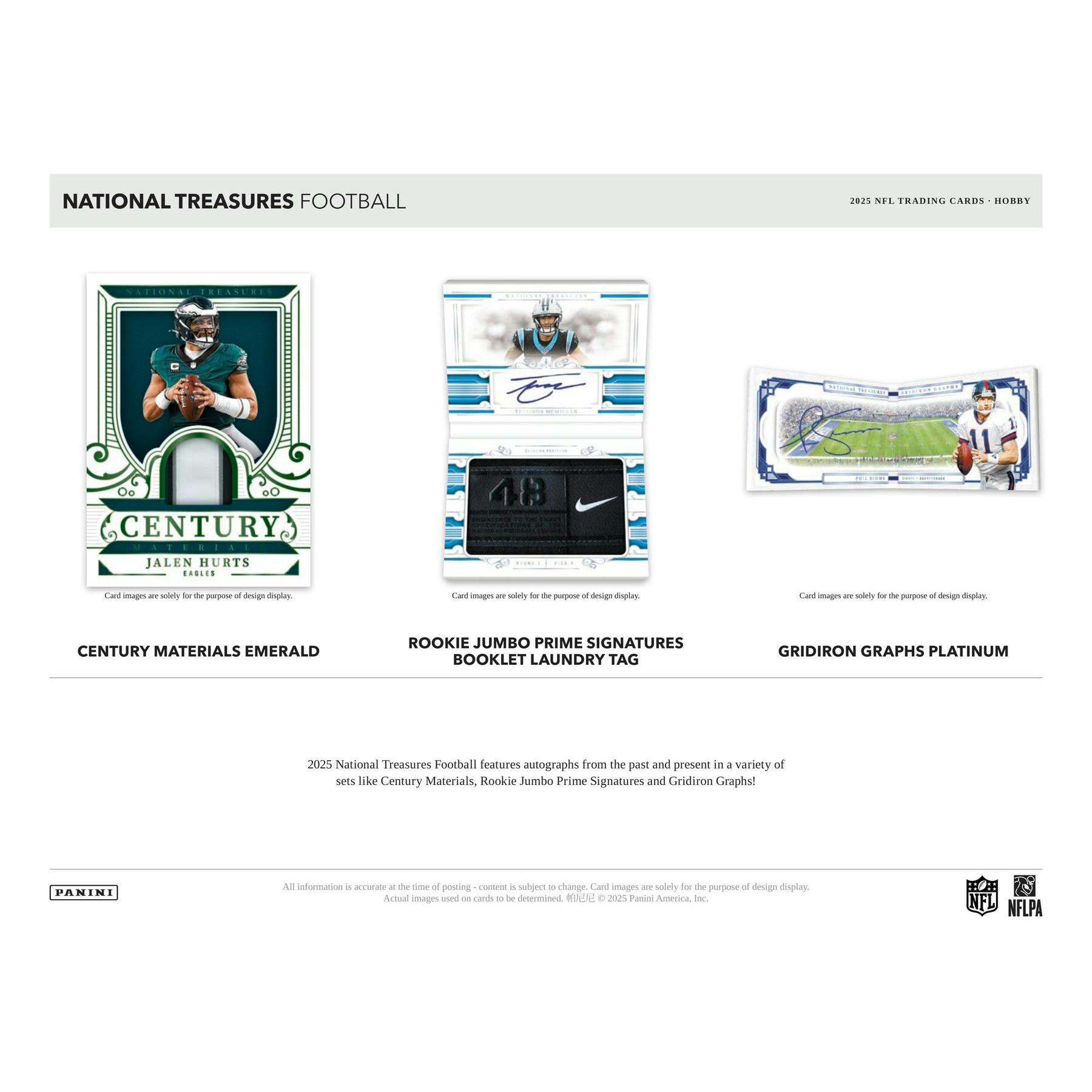 2025 Panini National Treasures Football Hobby Box