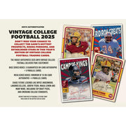 2025 Onyx Vintage College Football Hobby 6-Box Case