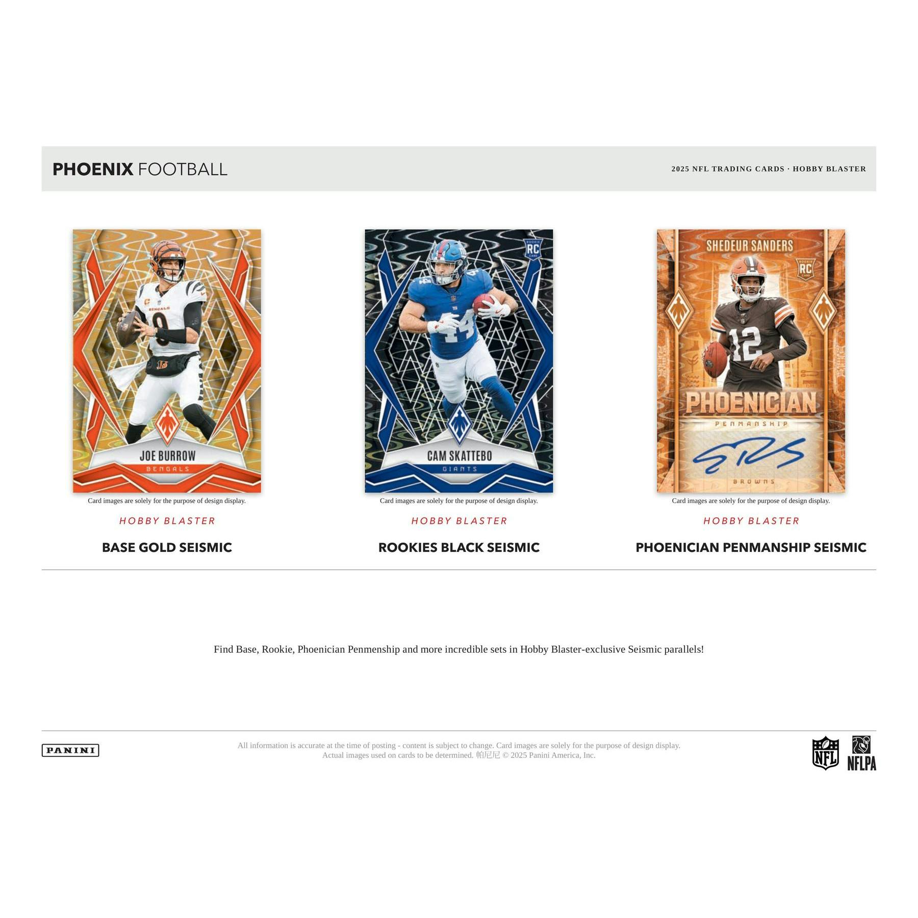 2025 Panini Phoenix Football Blaster Hobby Box