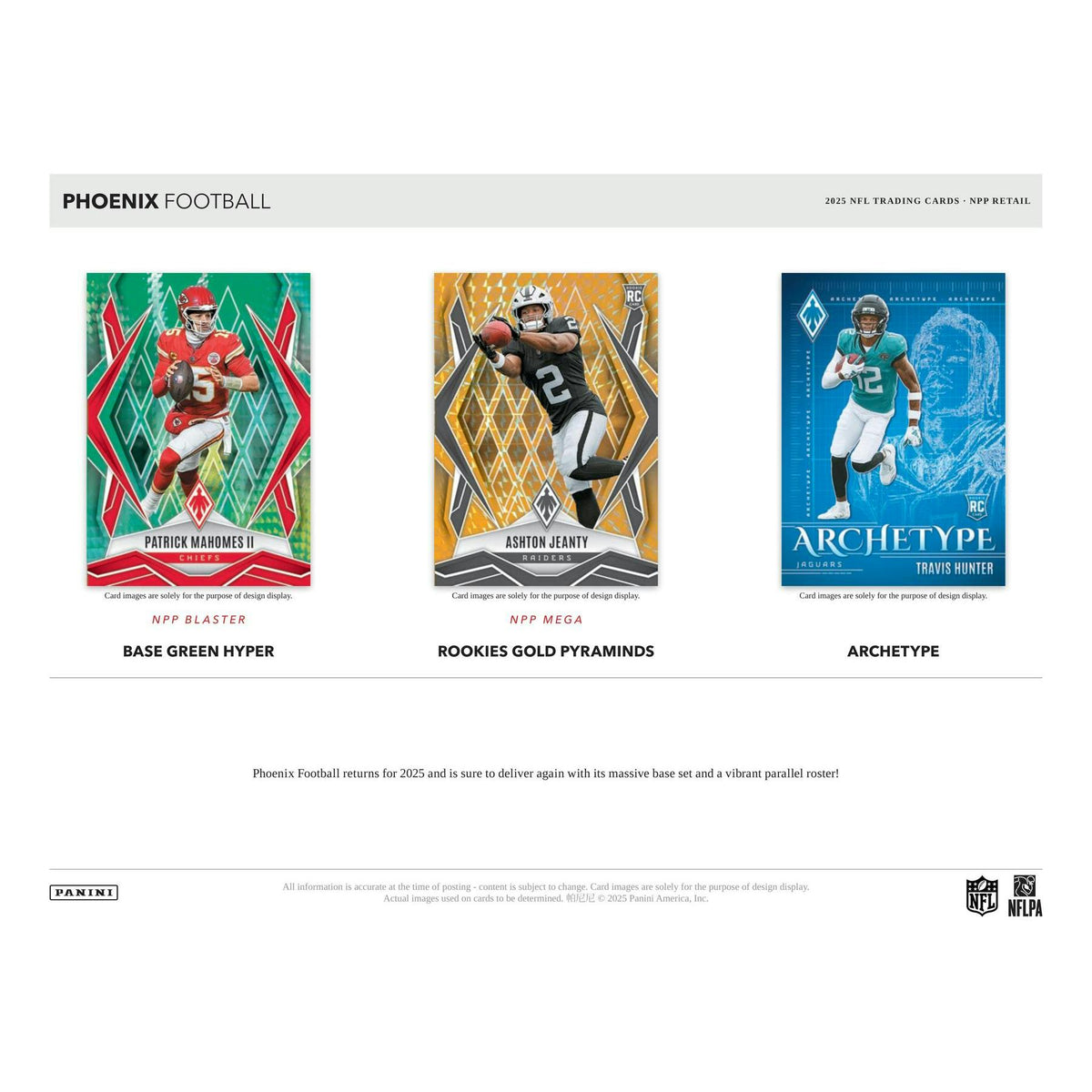 2025 Panini Phoenix Football Mega Box (Pyramids Parallels!)