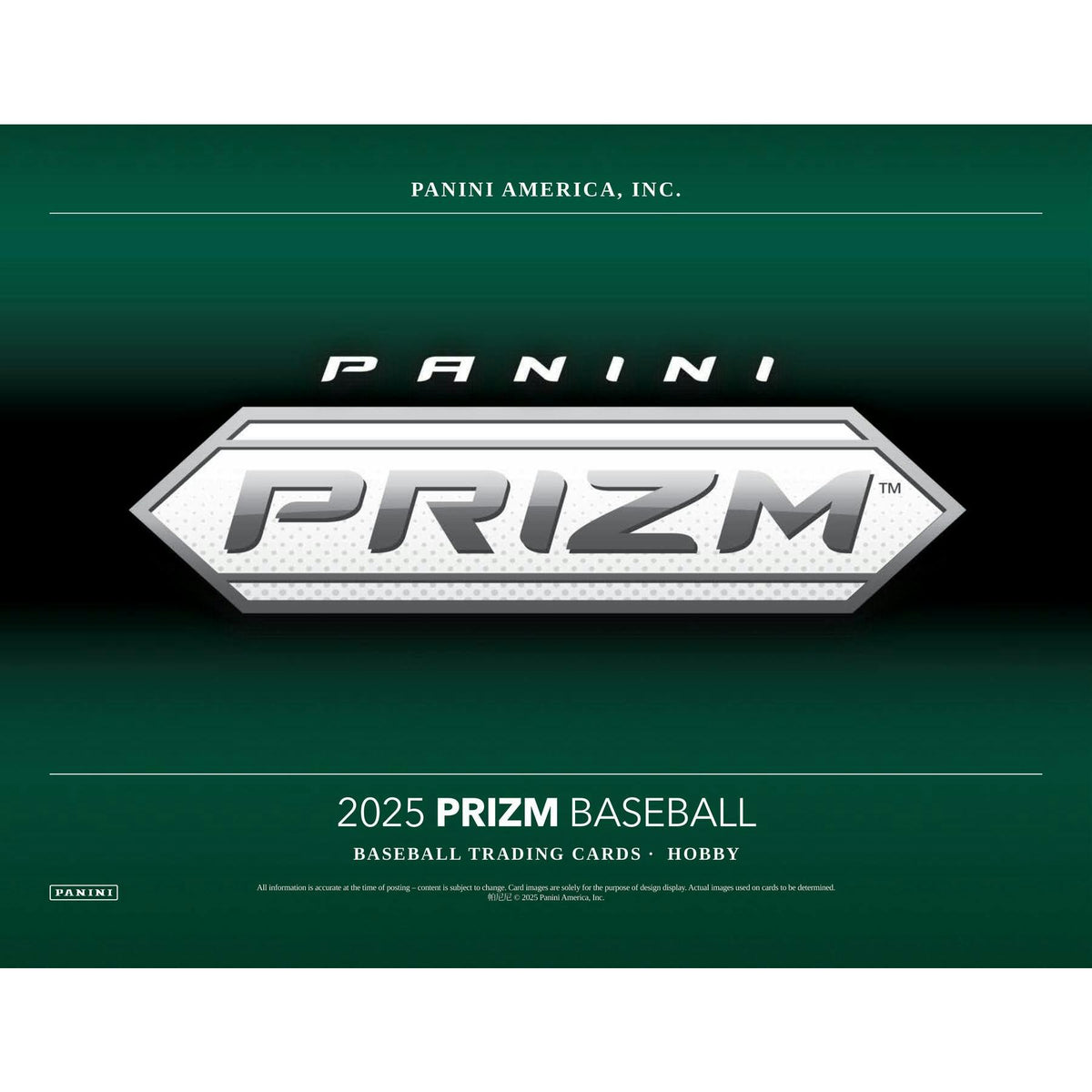 2025 Panini Prizm Baseball Hobby Box