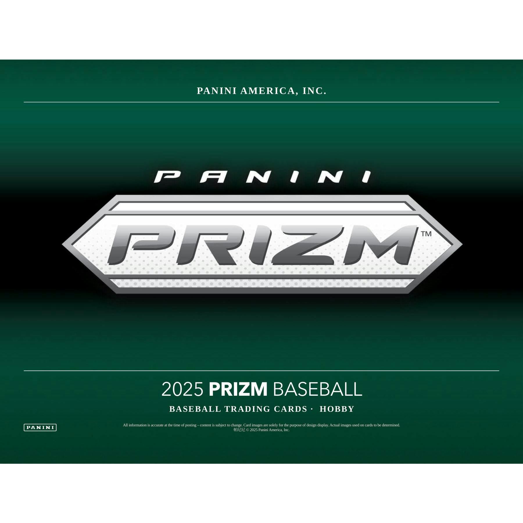 2025 Panini Prizm Baseball Hobby Box