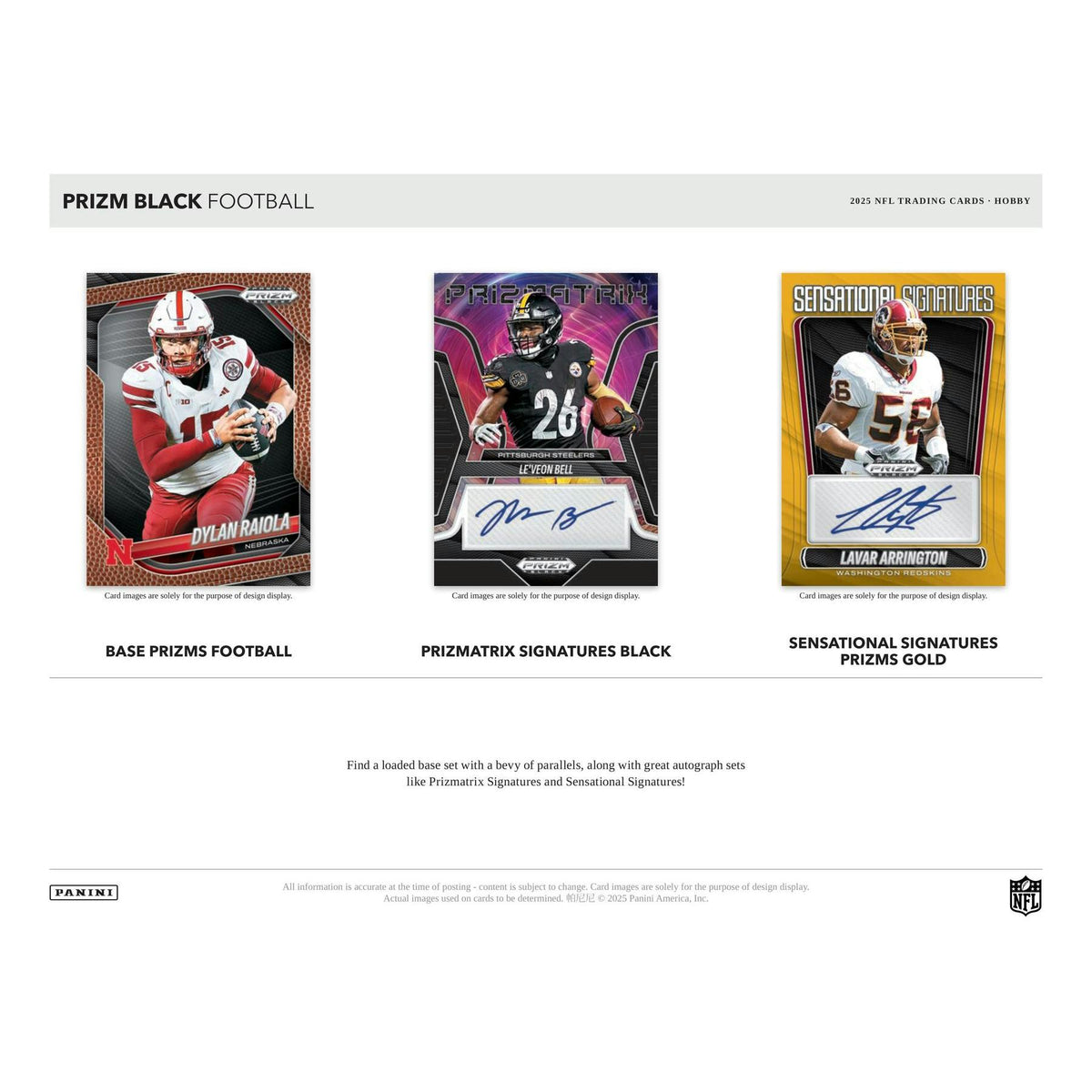 2025 Panini Prizm Black Football Hobby 12-Box Case