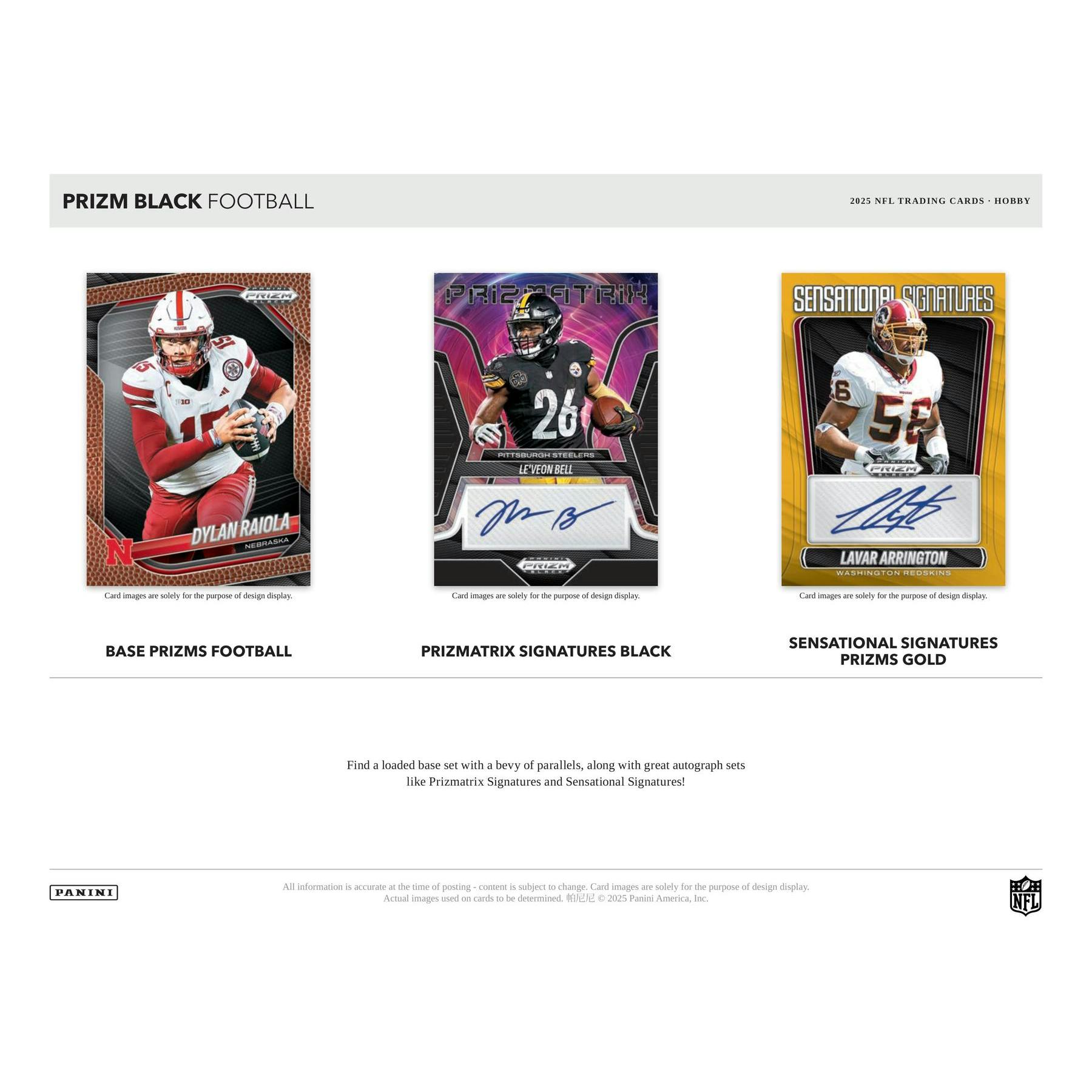2025 Panini Prizm Black Football Hobby 12-Box Case