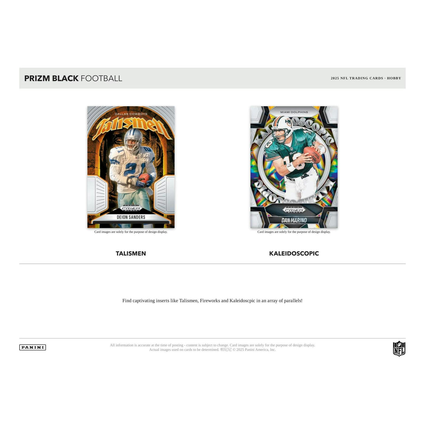 2025 Panini Prizm Black Football Hobby 12-Box Case