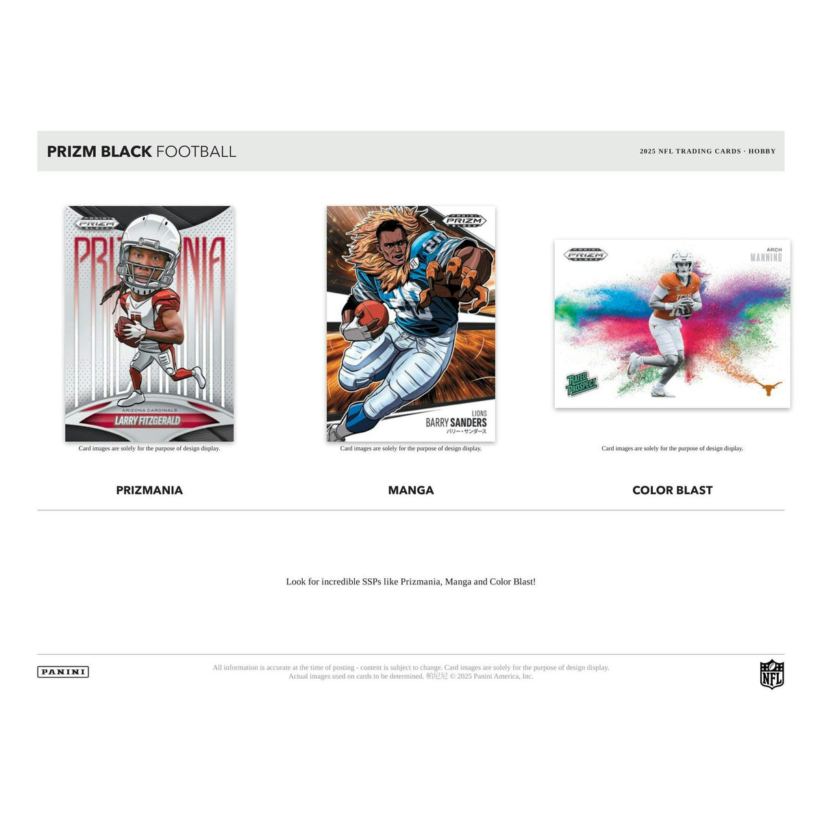 2025 Panini Prizm Black Football Hobby 12-Box Case