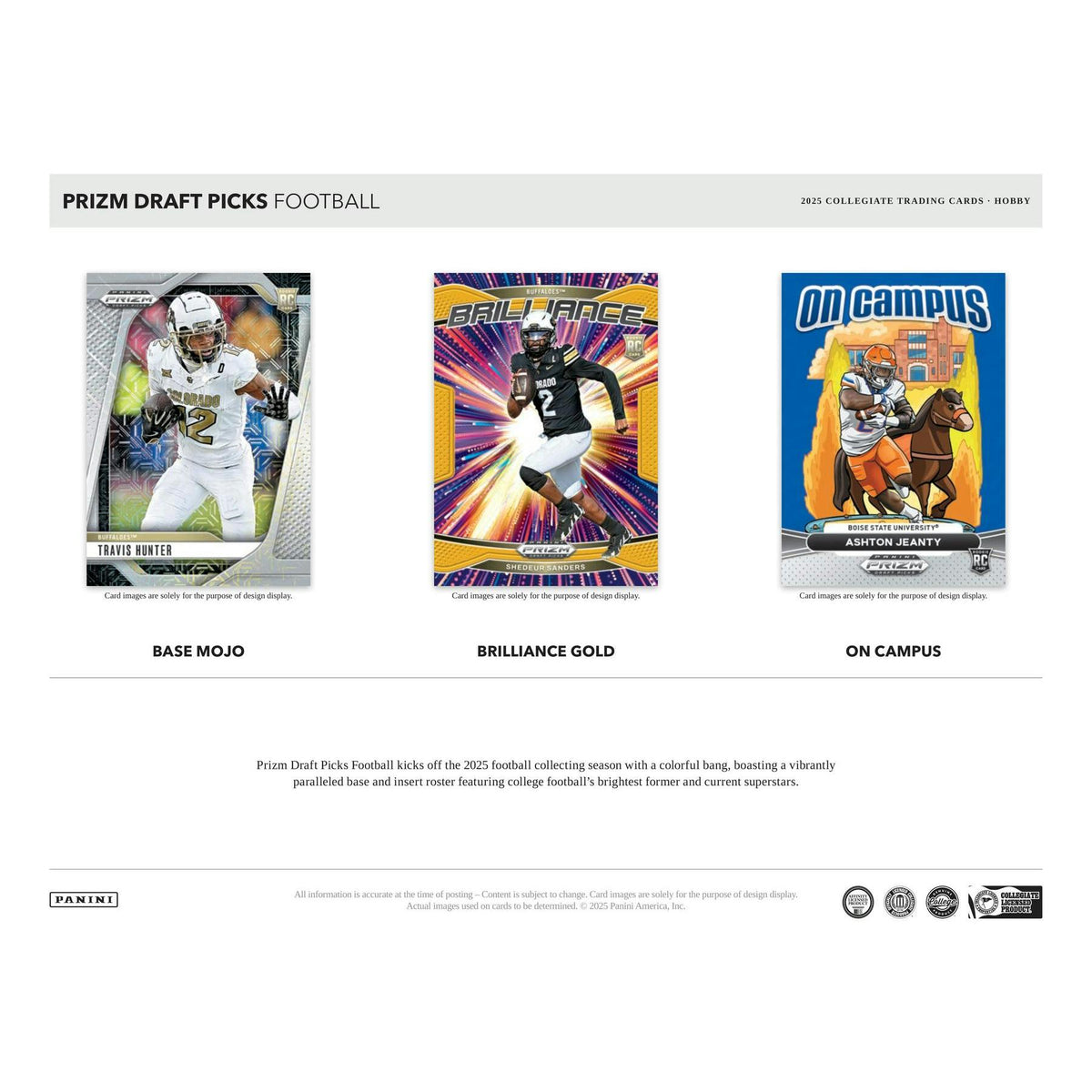 2025 Panini Prizm Draft Picks Football Hobby Box