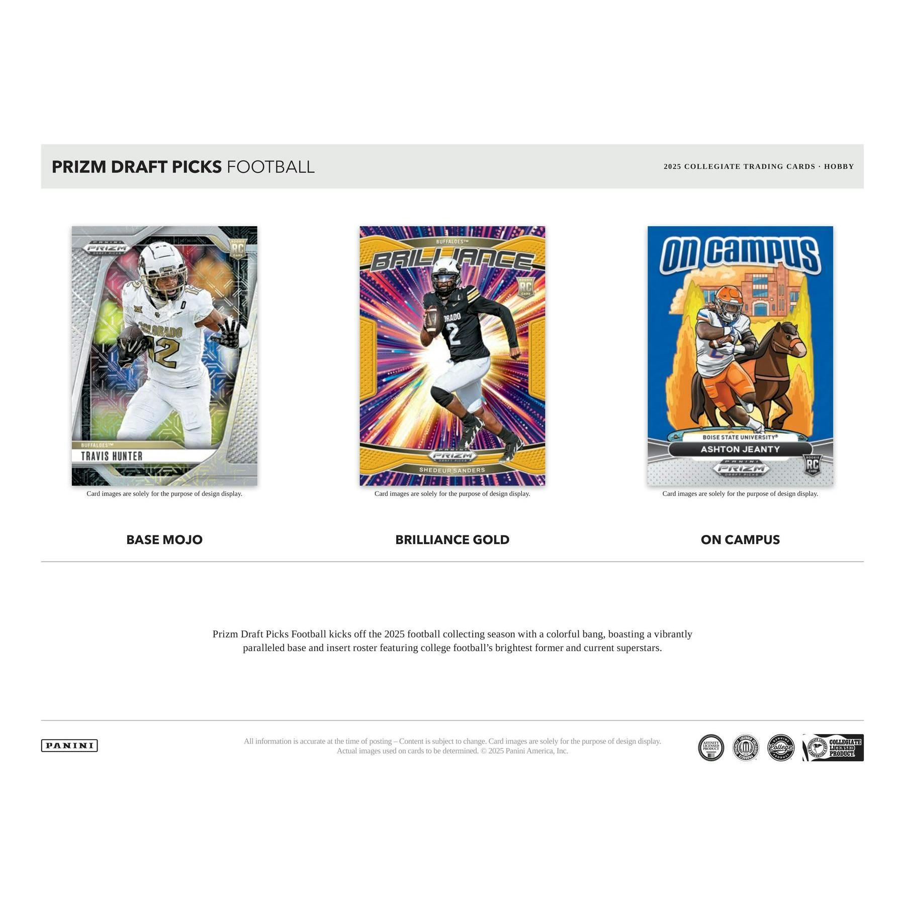 2025 Panini Prizm Draft Picks Football Hobby Box