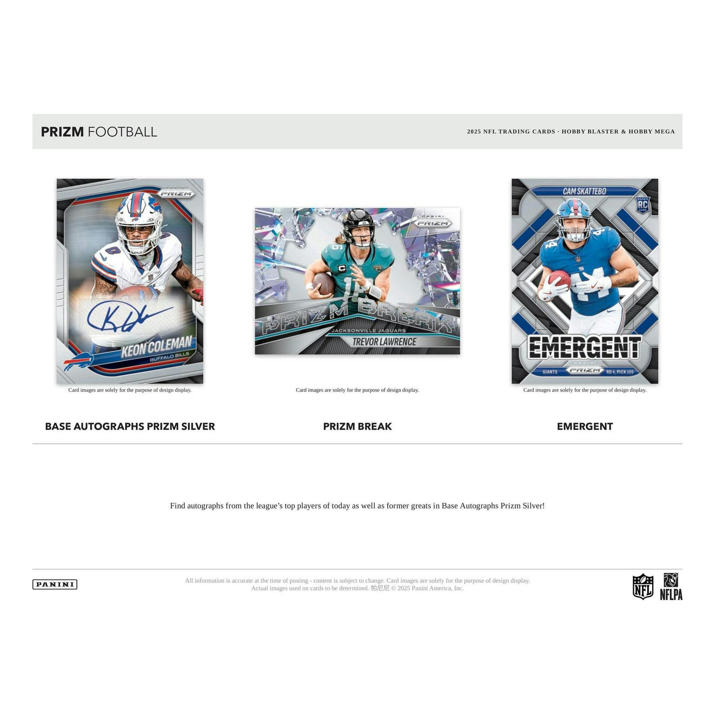 2025 Panini Prizm Football Mega Hobby 20-Box Case