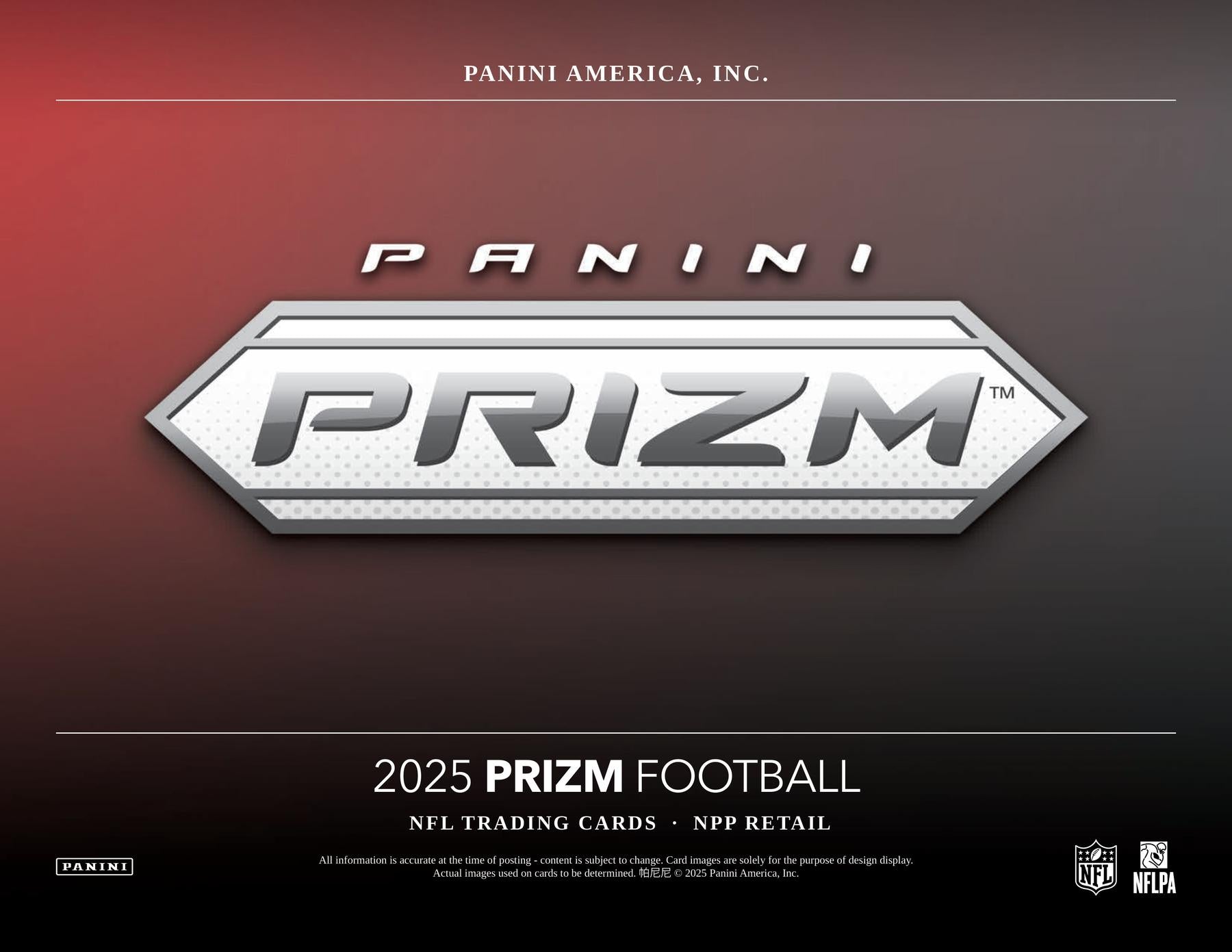 2025 Panini Prizm Football 24-Pack Retail 20-Box Case