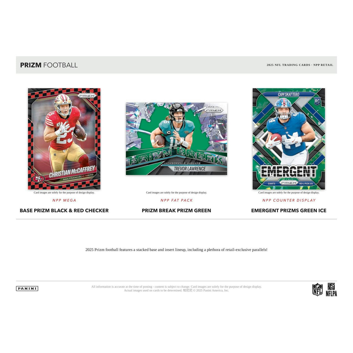 2025 Panini Prizm Football Mega Box (Green Pulsar Prizms)