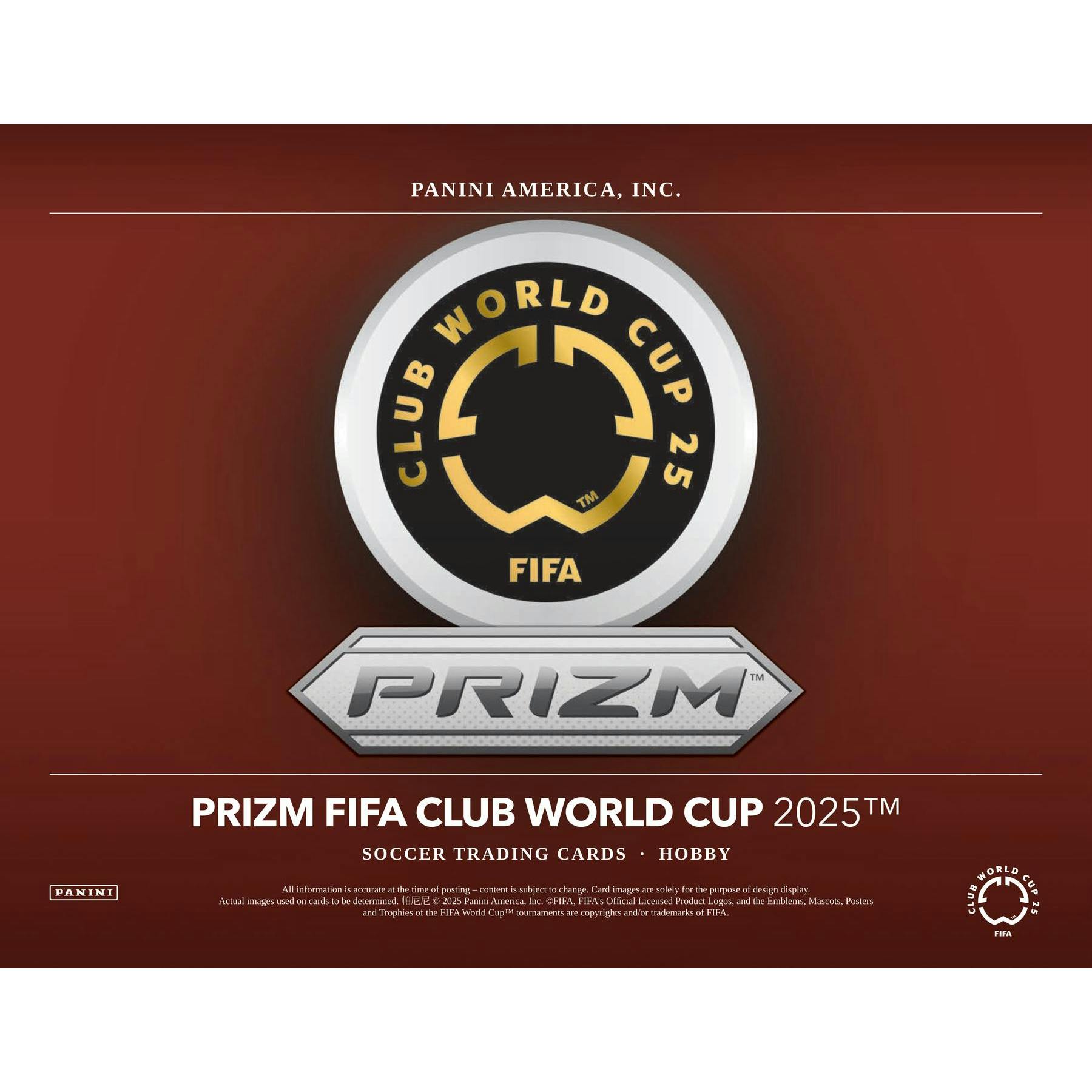 2025 Panini Prizm FIFA Club World Cup Soccer 1st Off The Line FOTL Hobby Box