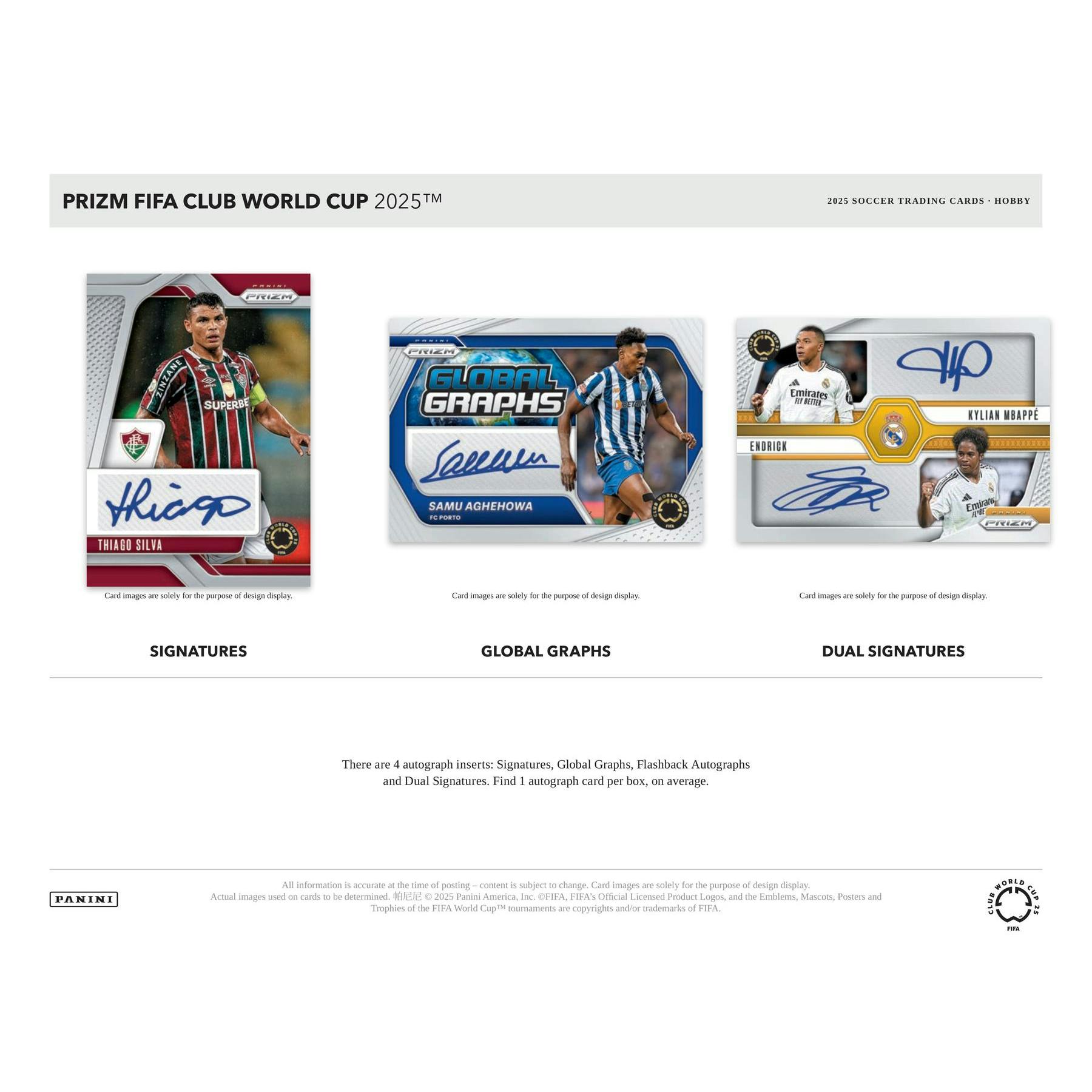 2025 Panini Prizm FIFA Club World Cup Soccer Hobby Box