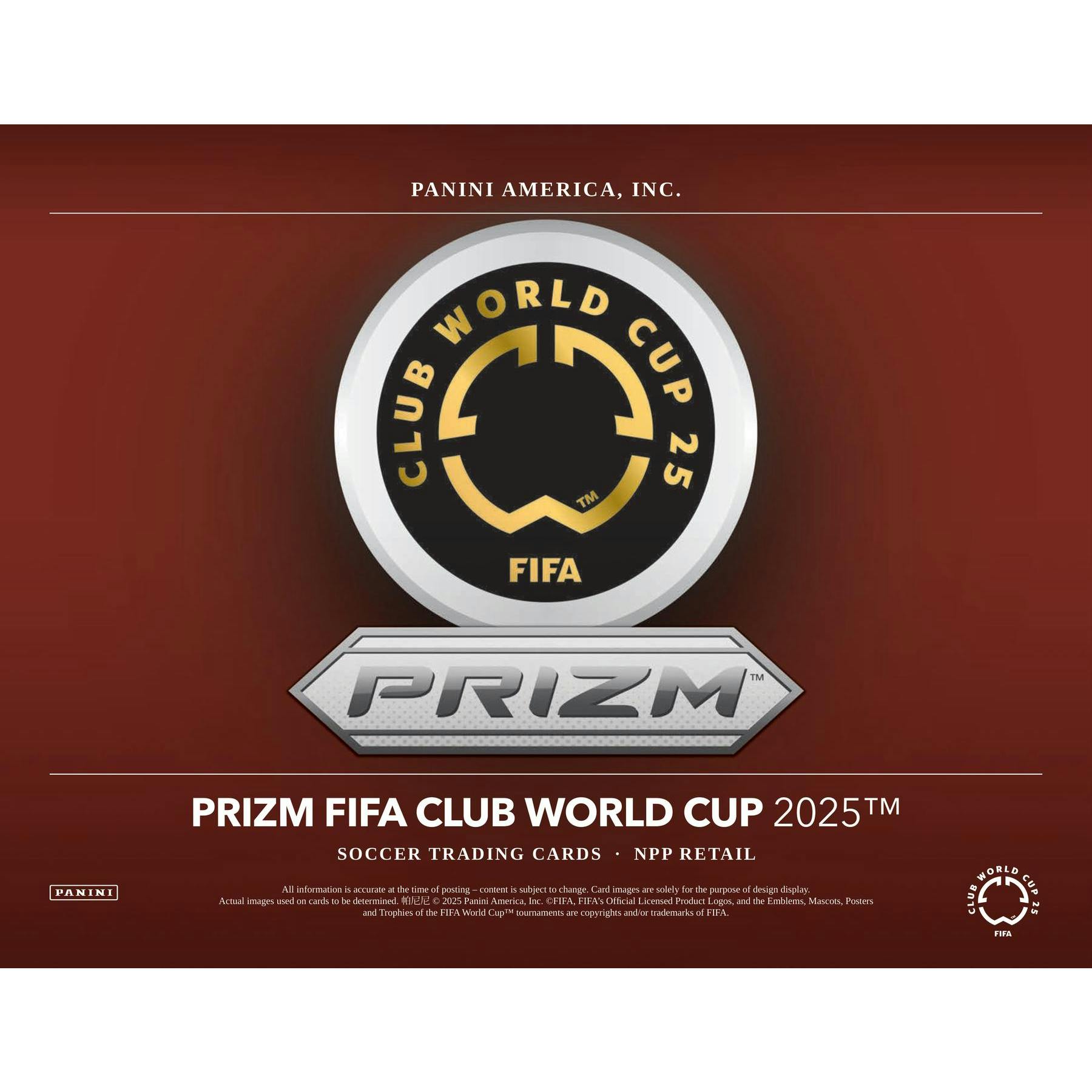 2025 Panini Prizm FIFA Club World Cup Soccer Blaster Pack