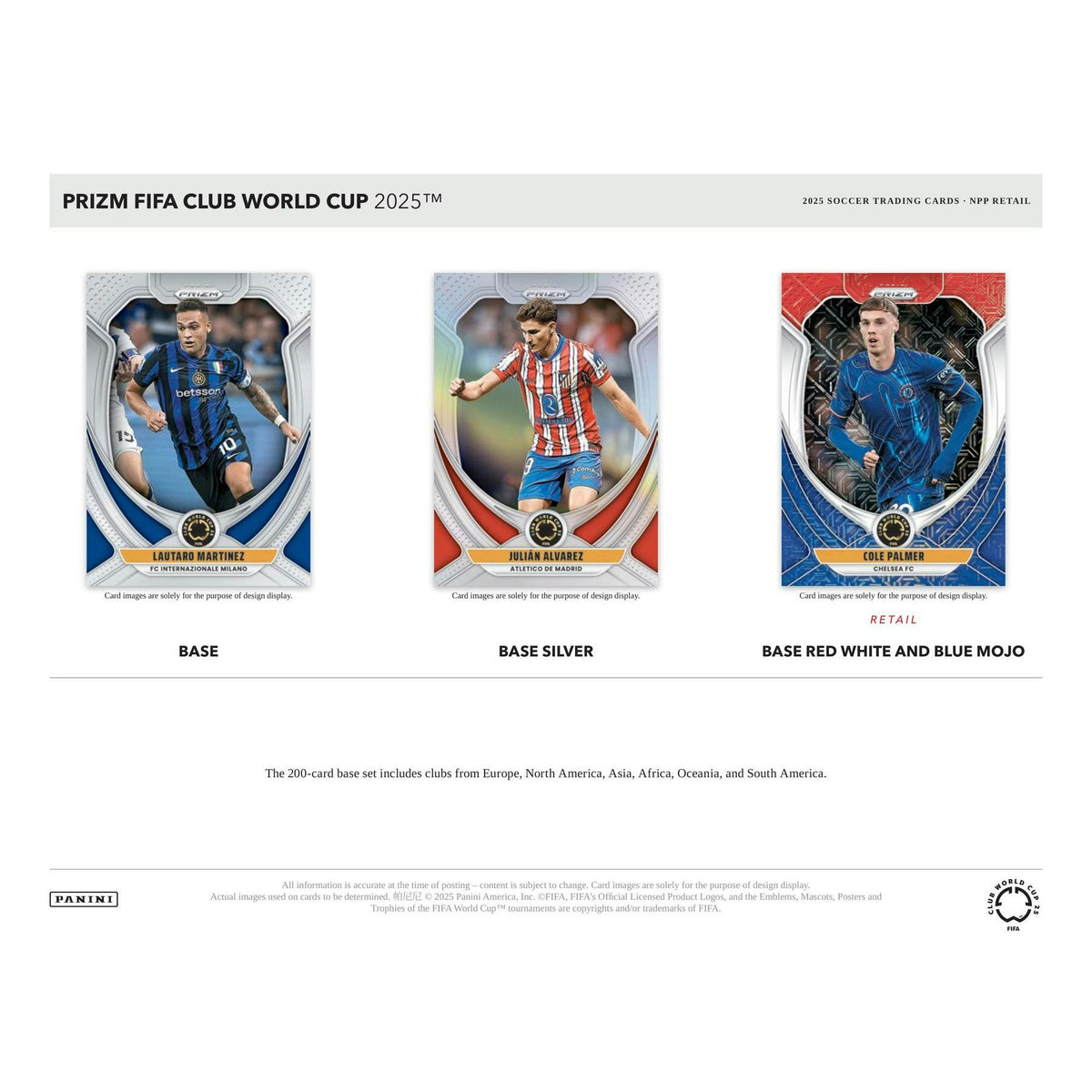 2025 Panini Prizm FIFA Club World Cup Soccer Mega Pack
