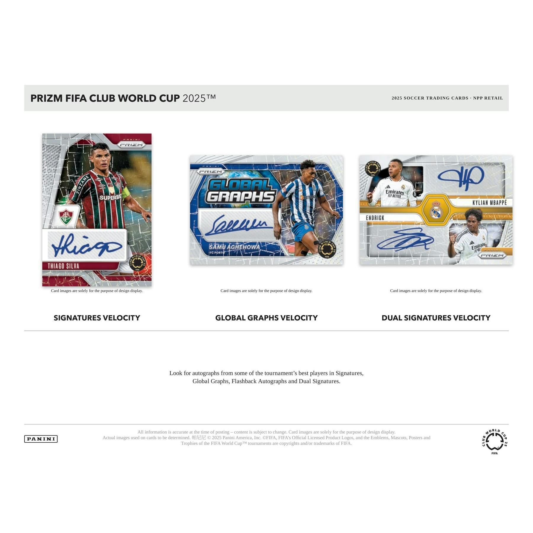 2025 Panini Prizm FIFA Club World Cup Soccer Mega Pack