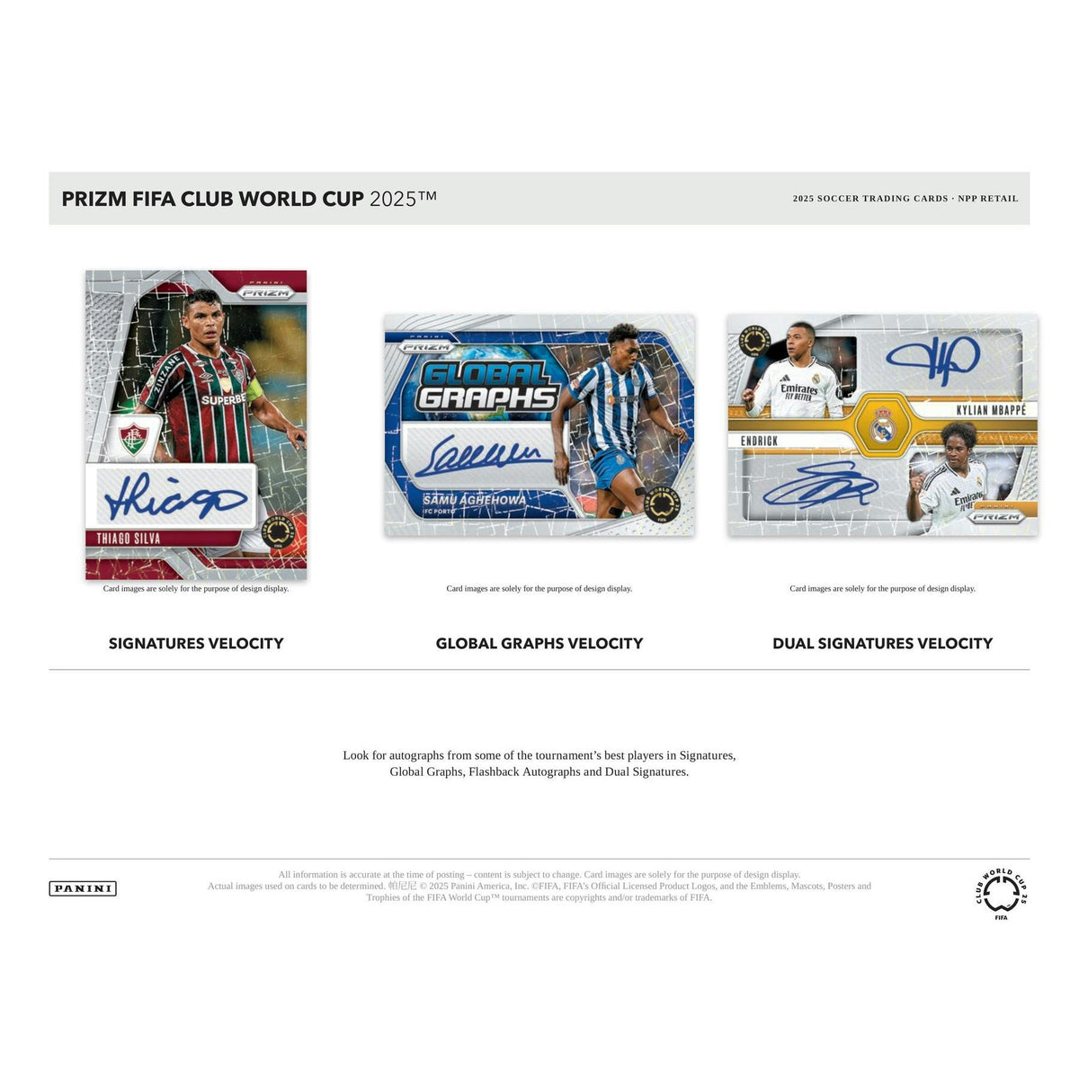 2025 Panini Prizm FIFA Club World Cup Soccer Mega Box