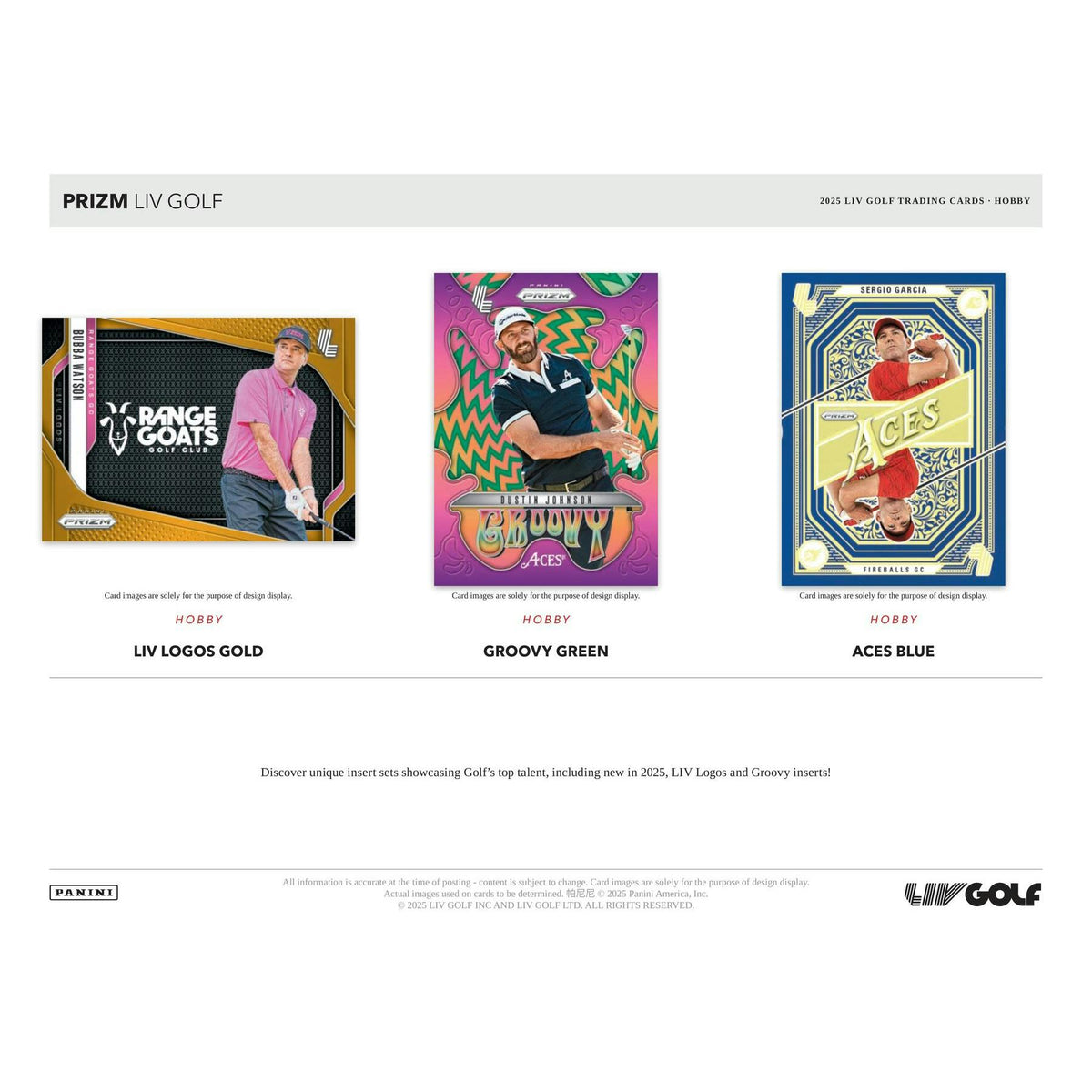 2025 Panini Prizm LIV Golf 1st Off The Line FOTL Hobby Box