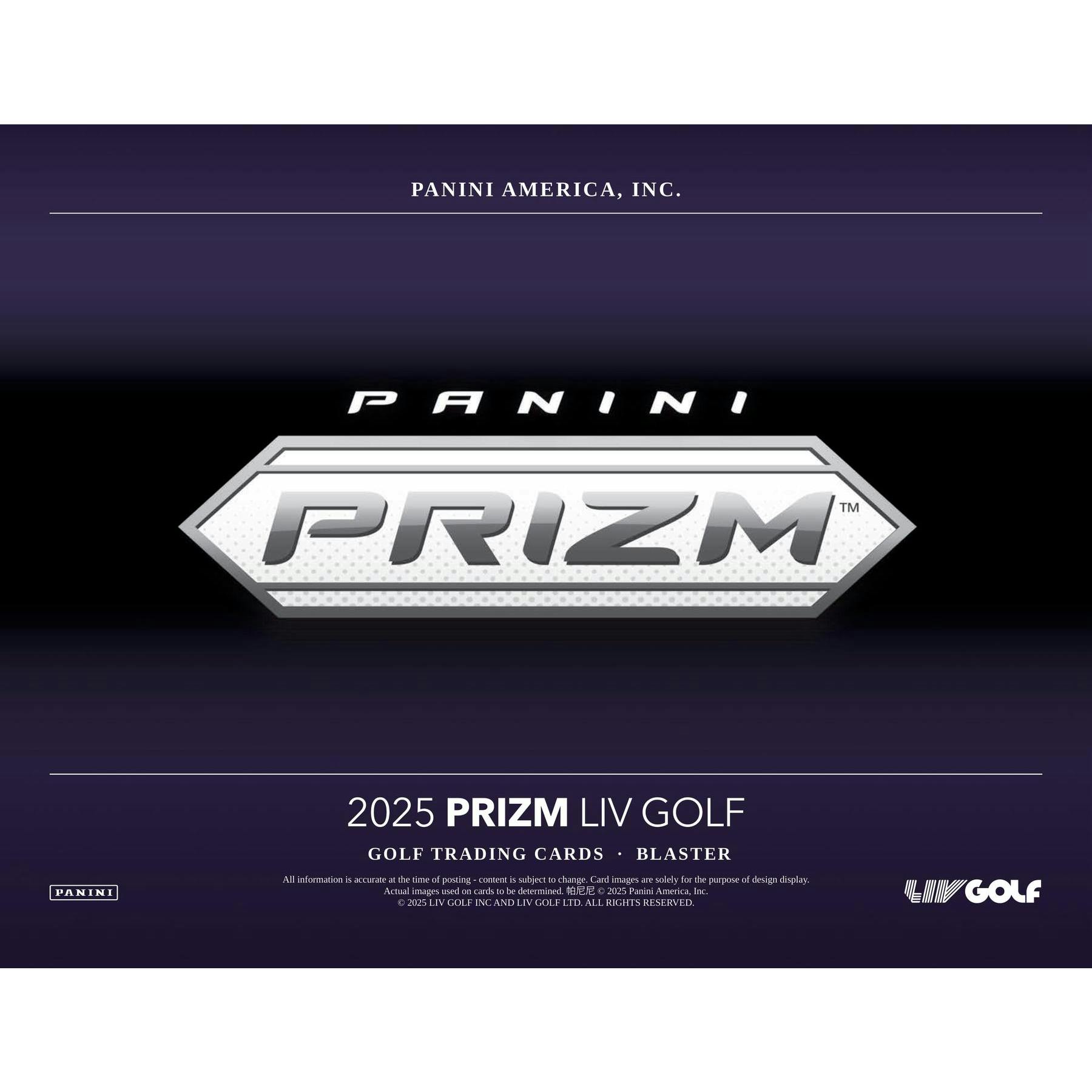 2025 Panini Prizm LIV Golf Blaster Box