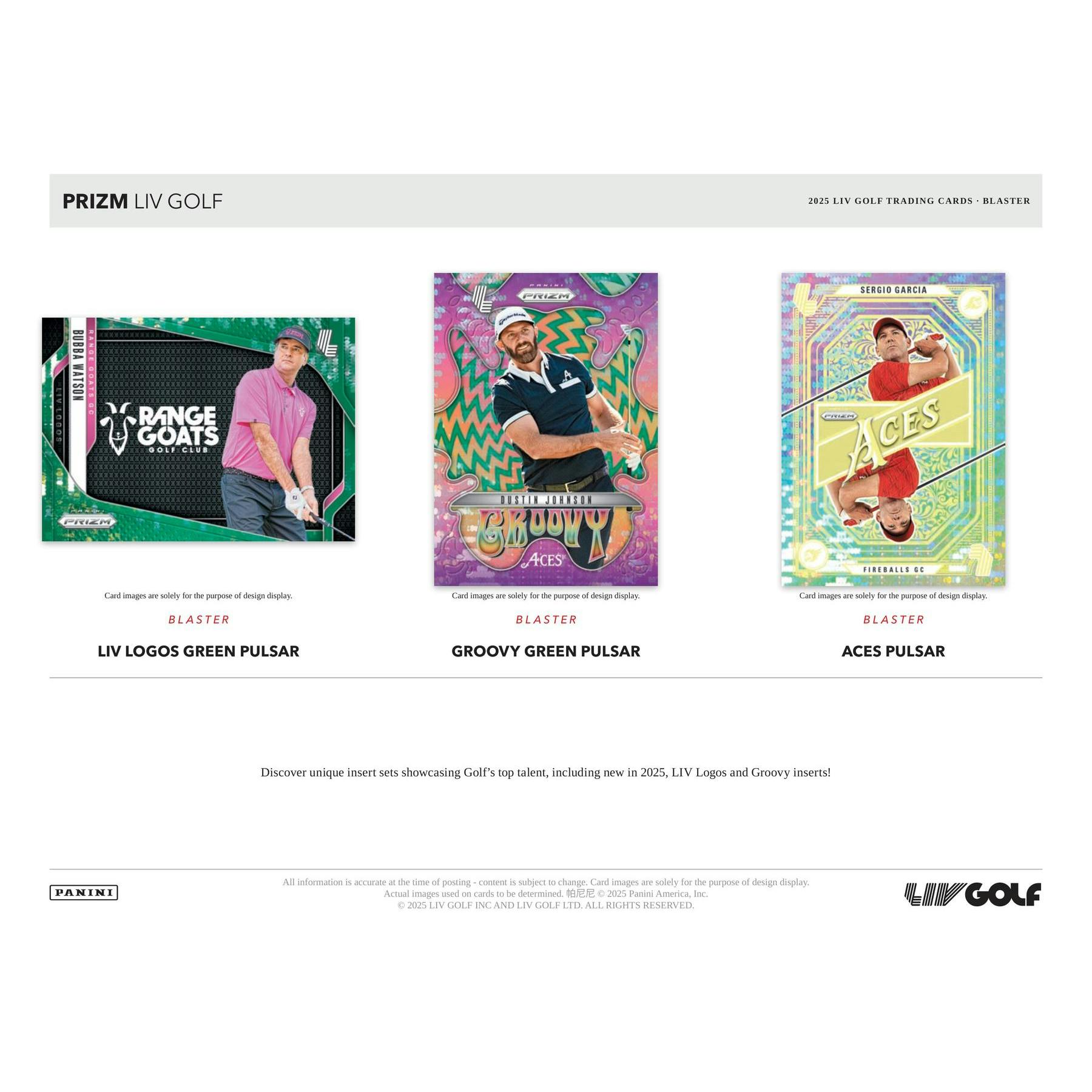2025 Panini Prizm LIV Golf Blaster Box
