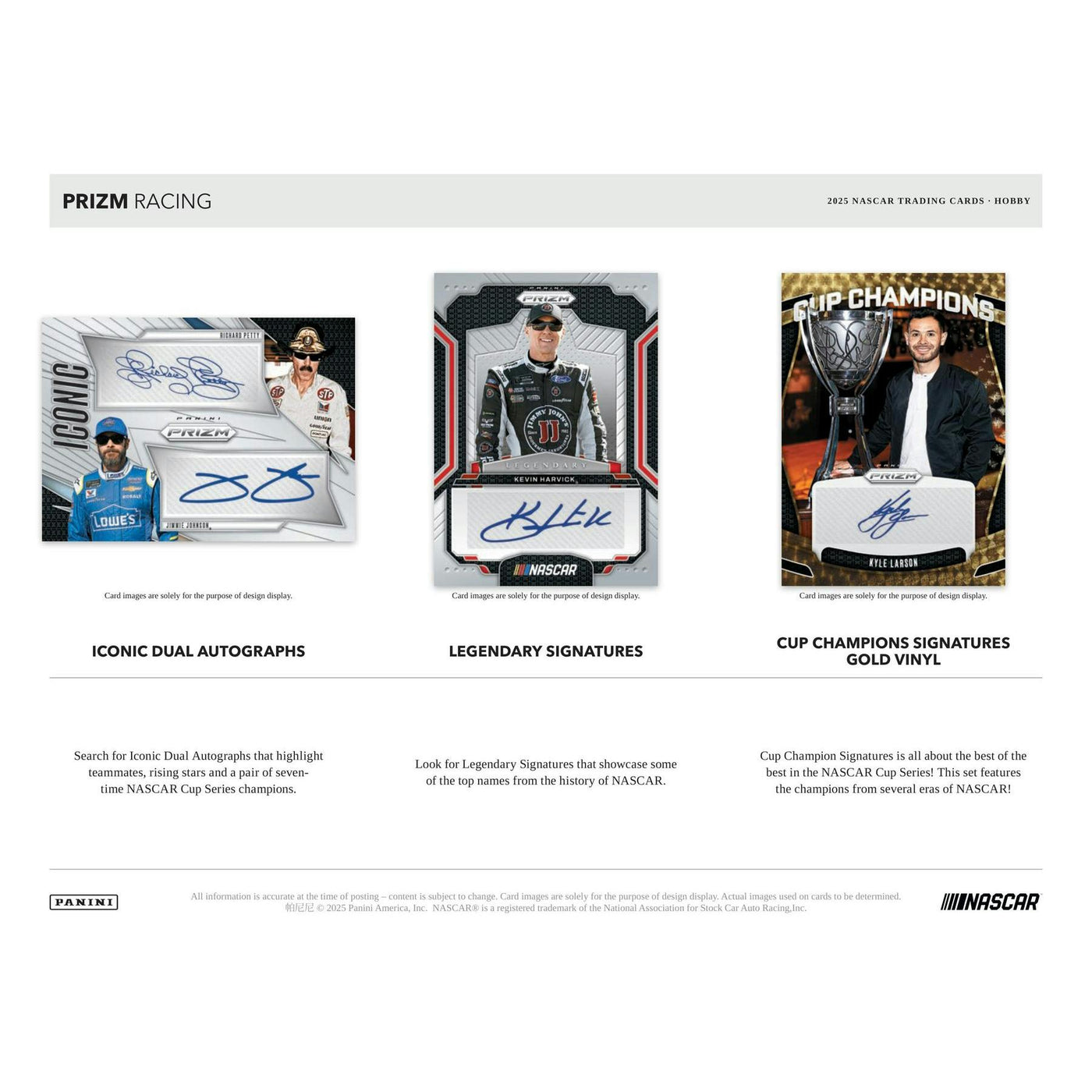 2025 Panini Prizm NASCAR Racing Hobby 12-Box Case