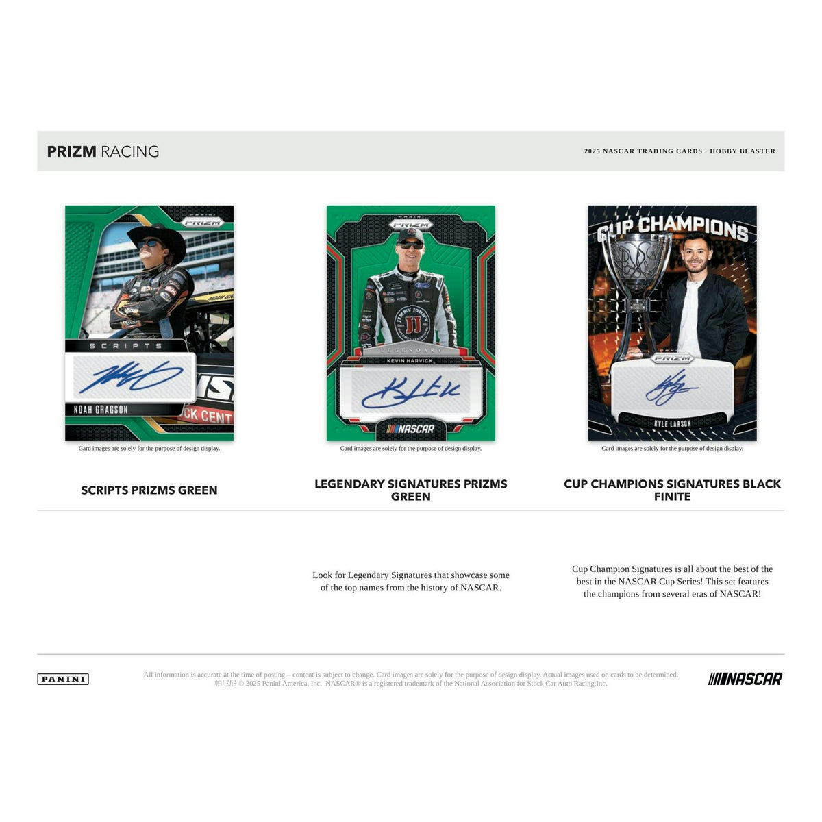 2025 Panini Prizm NASCAR Racing Blaster Hobby Box