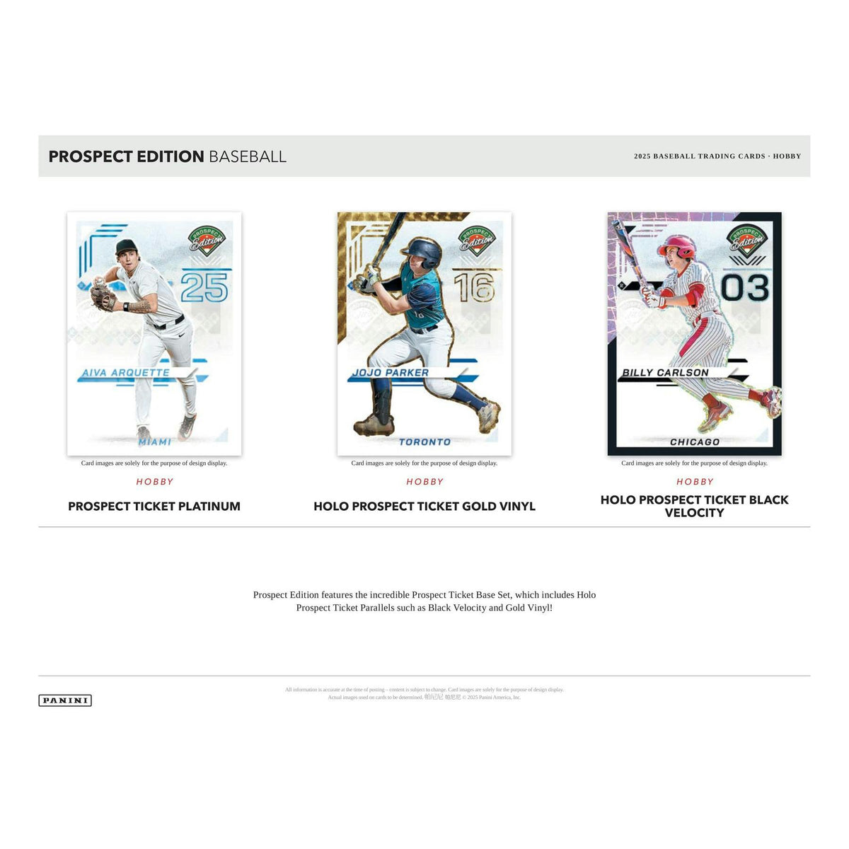 2025 Panini Prospect Edition Baseball Hobby Box