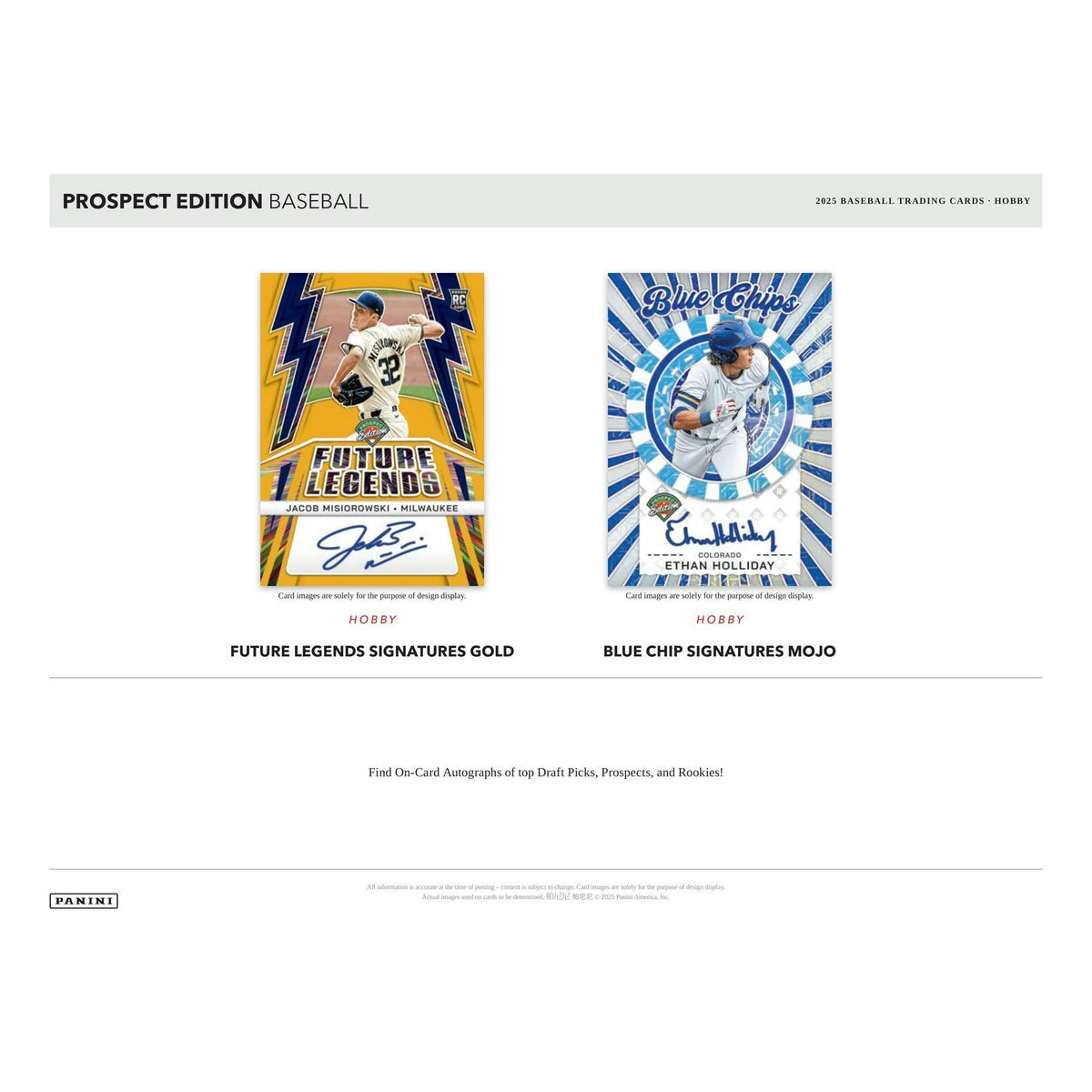 2025 Panini Prospect Edition Baseball Hobby 20-Box Case