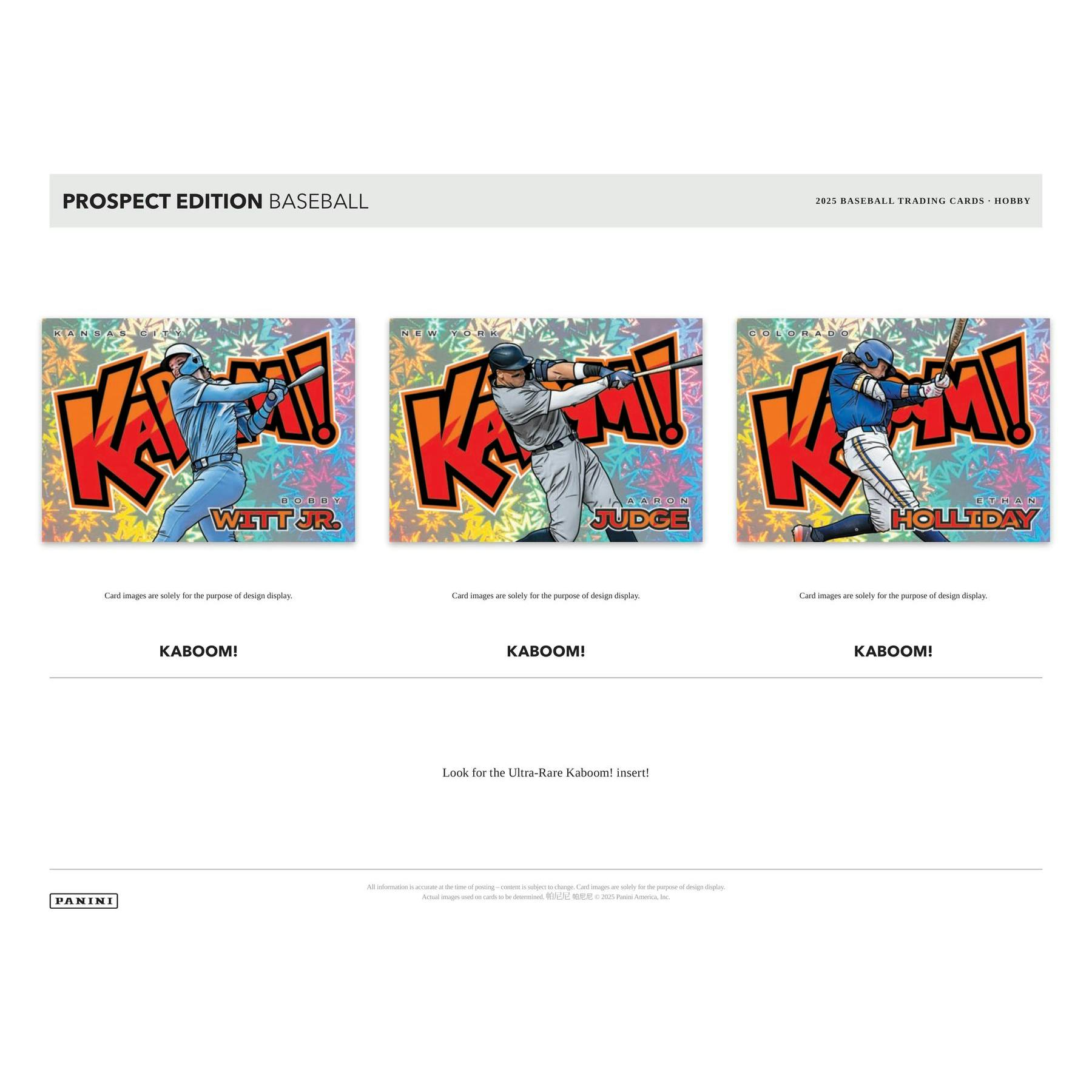 2025 Panini Prospect Edition Baseball Hobby 20-Box Case