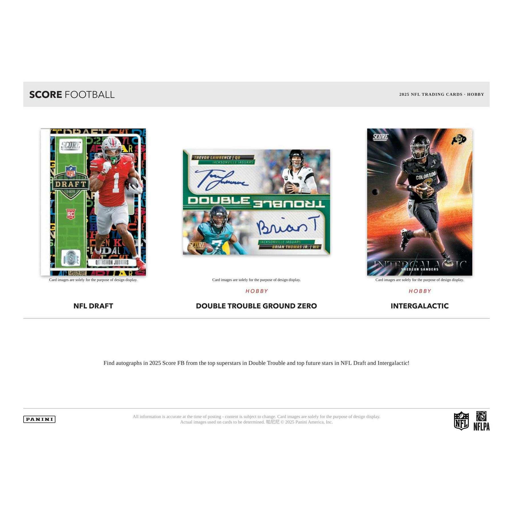 2025 Panini Score Football Hobby 12-Box Case