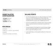 2025 Panini Score Football Blaster Hobby 20-Box Case