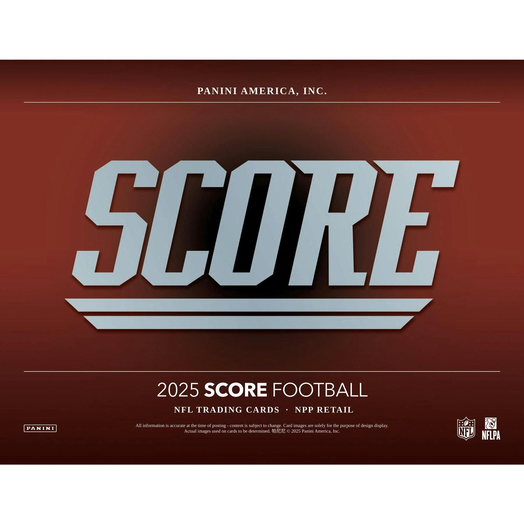 2025 Panini Score Football 24-Pack Retail Box