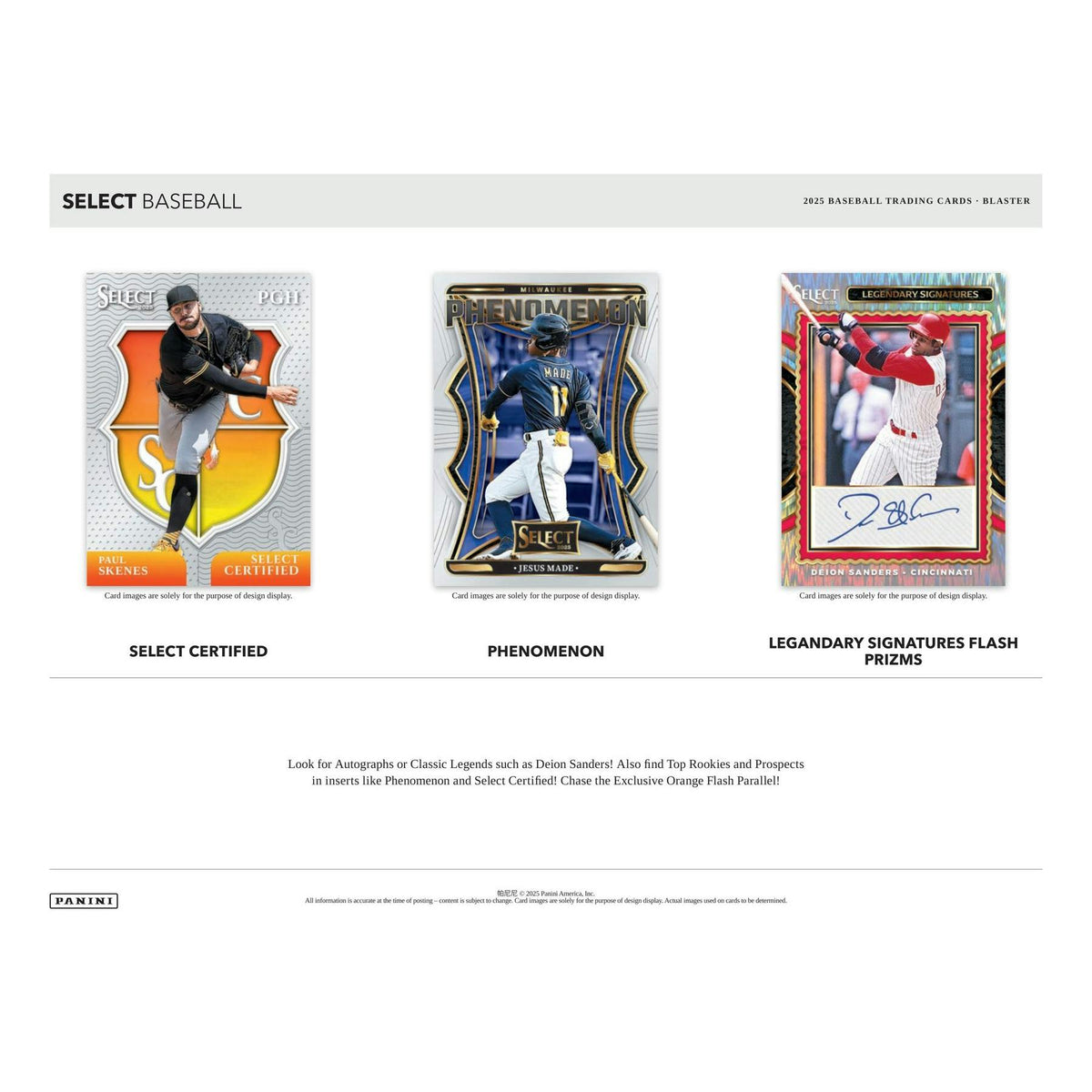 2025 Panini Select Baseball Blaster 20-Box Case