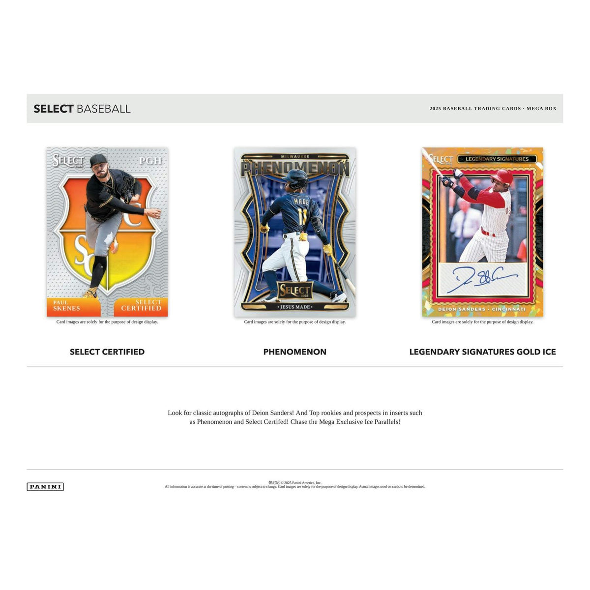 2025 Panini Select Baseball Mega 20-Box Case