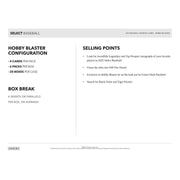 2025 Panini Select Baseball Blaster Hobby 20-Box Case